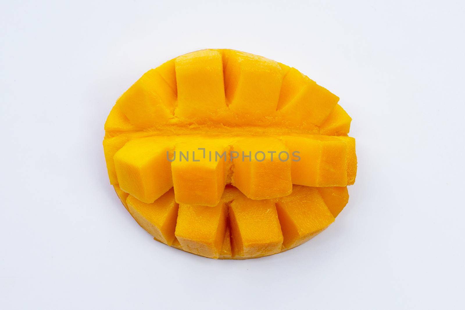 Tropical fruit, Mango on white background.