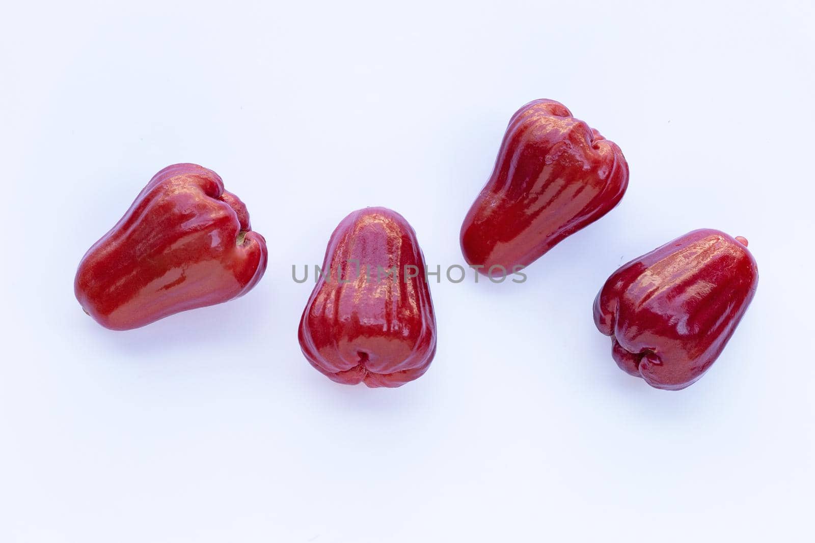 Rose apple isolated on the white background