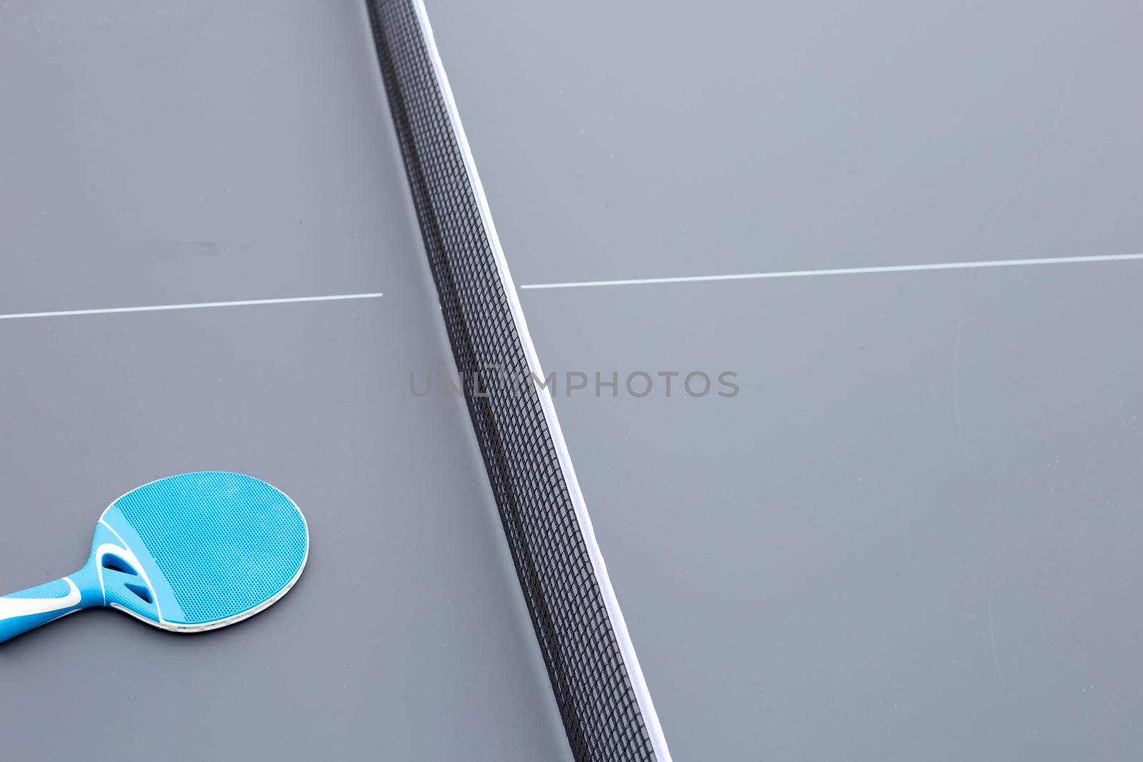 Table tennis equipment racket and net by Bowonpat