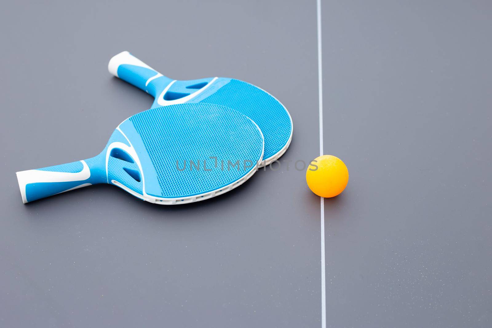 Table tennis equipment racket and ball 