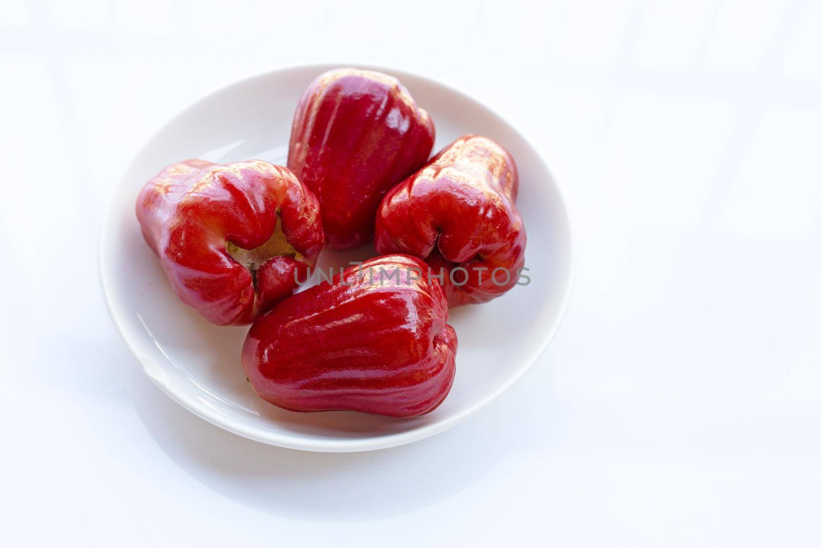 Rose apple isolated on the white background by Bowonpat