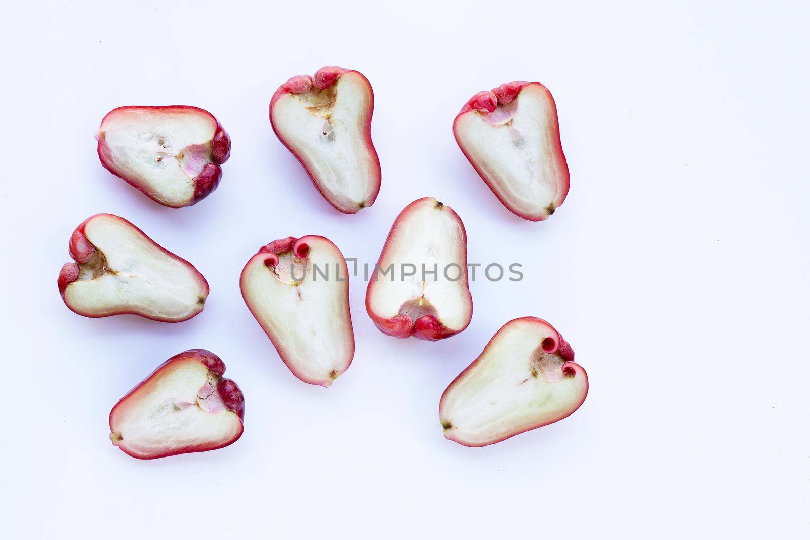 Rose apple isolated on the white background by Bowonpat