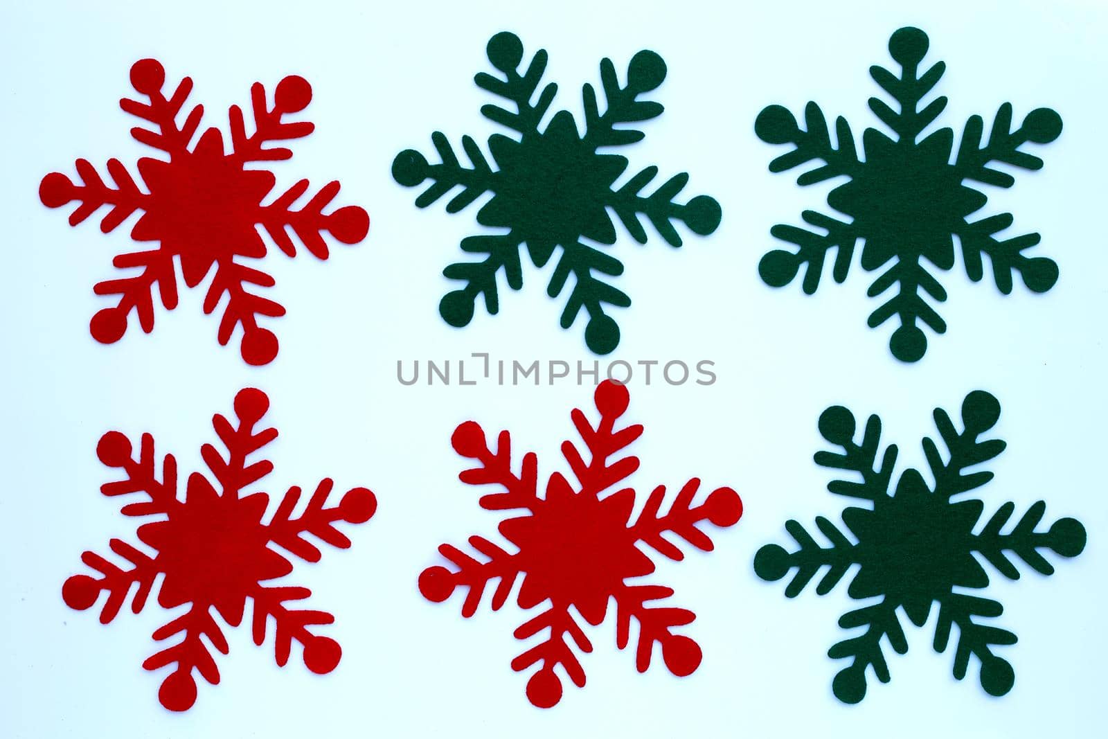 Christmas snowflake isolated on white background. by Bowonpat