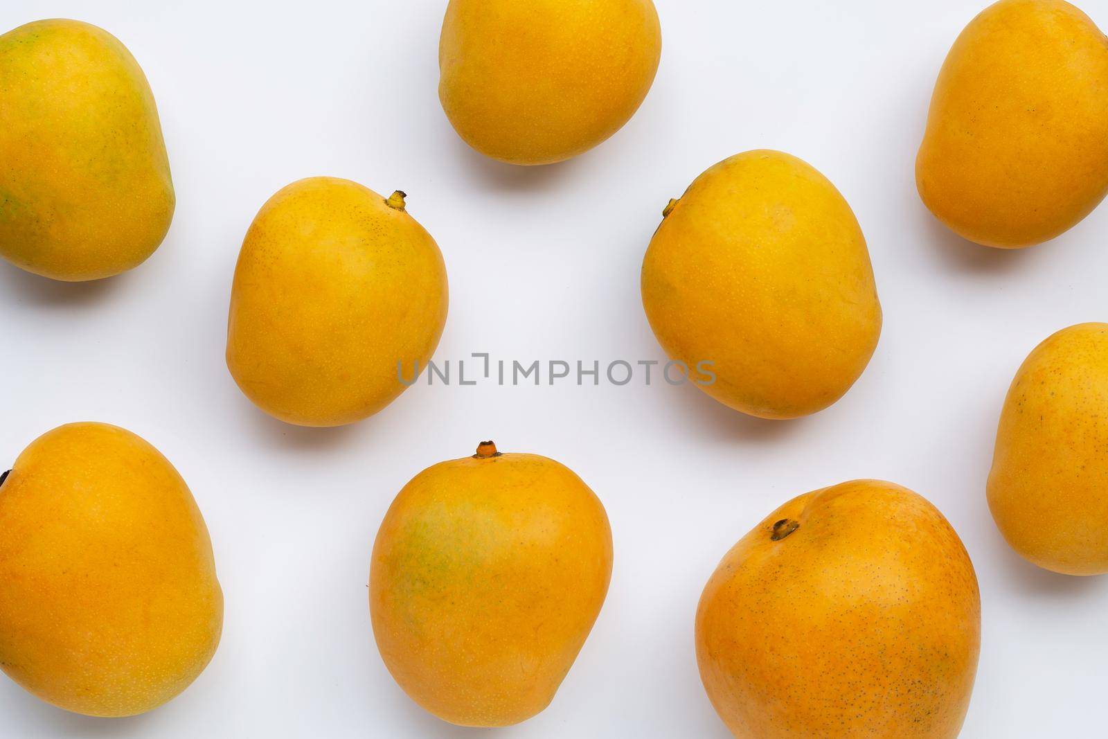 Tropical fruit, Mango  on white background. by Bowonpat