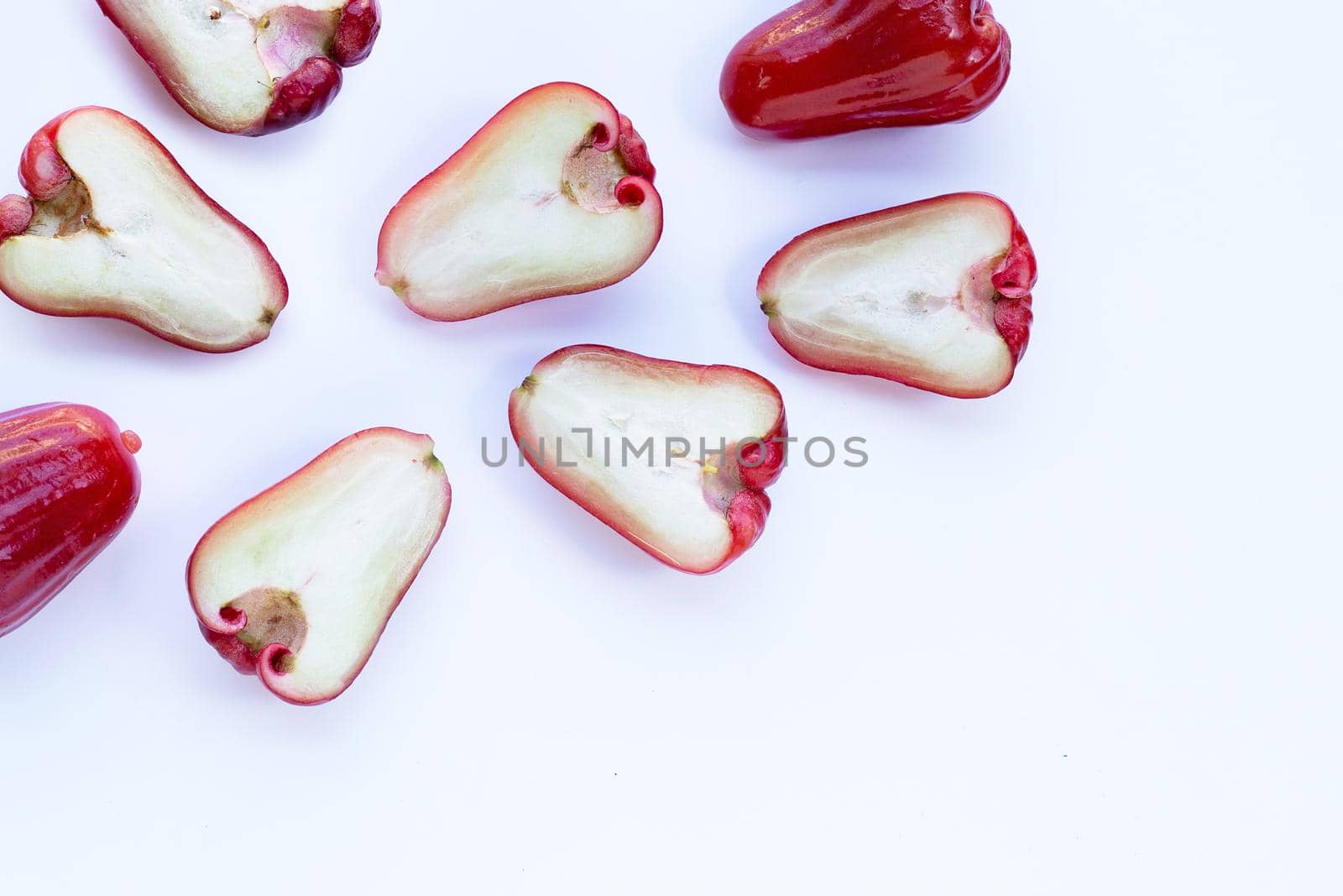 Rose apple isolated on the white background