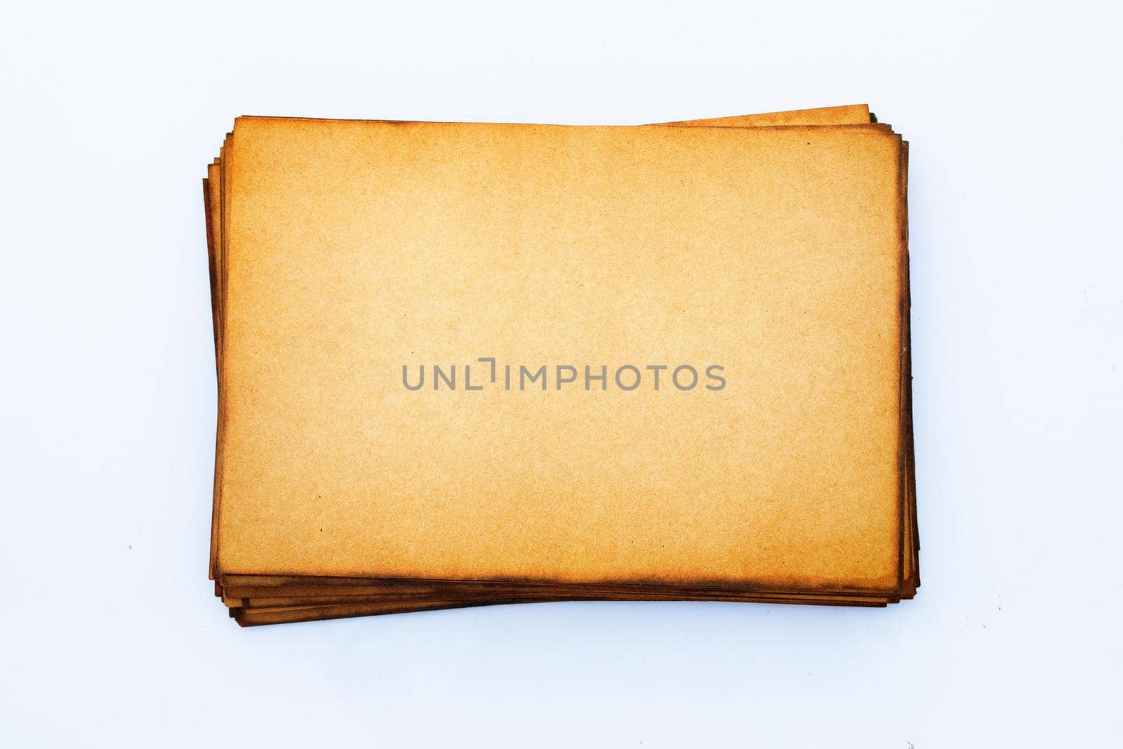 Pile of old brown paper for background. 