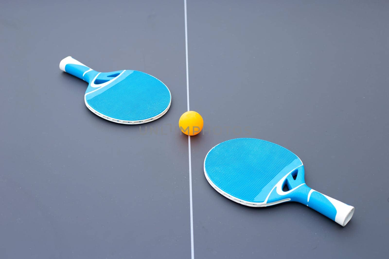 Table tennis equipment racket and ball 