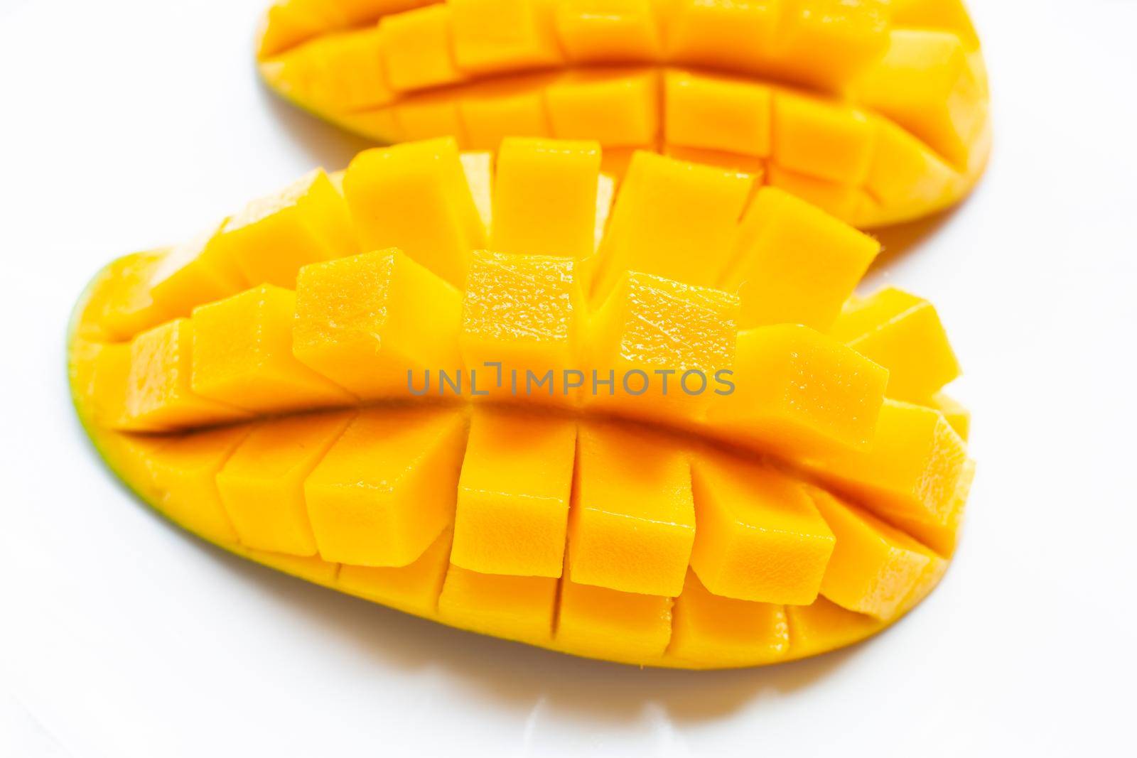 Tropical fruit, Mango on white background. 