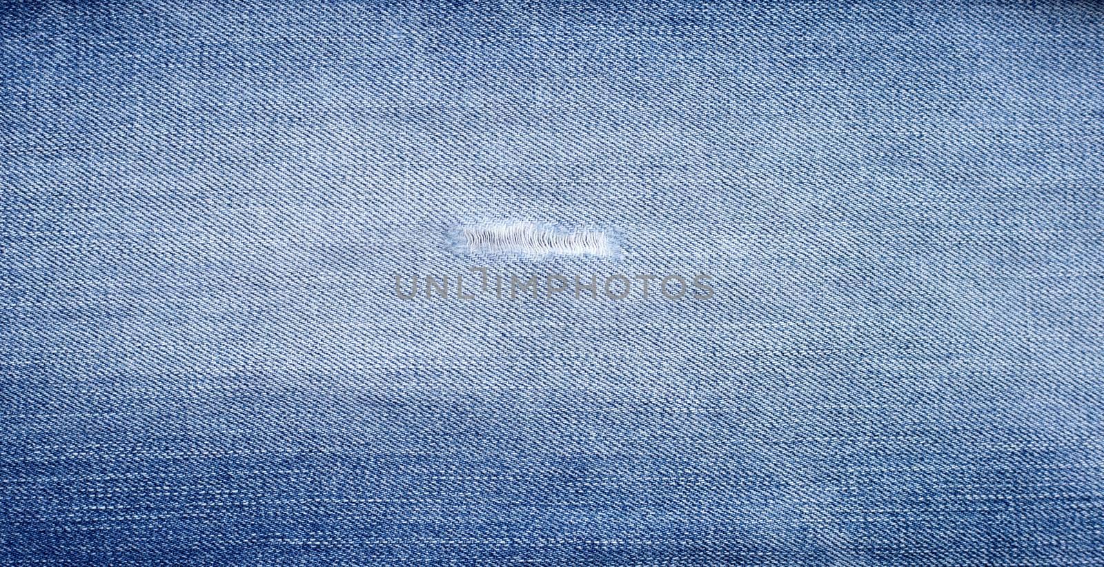 Close up of blue jeans texture for background.