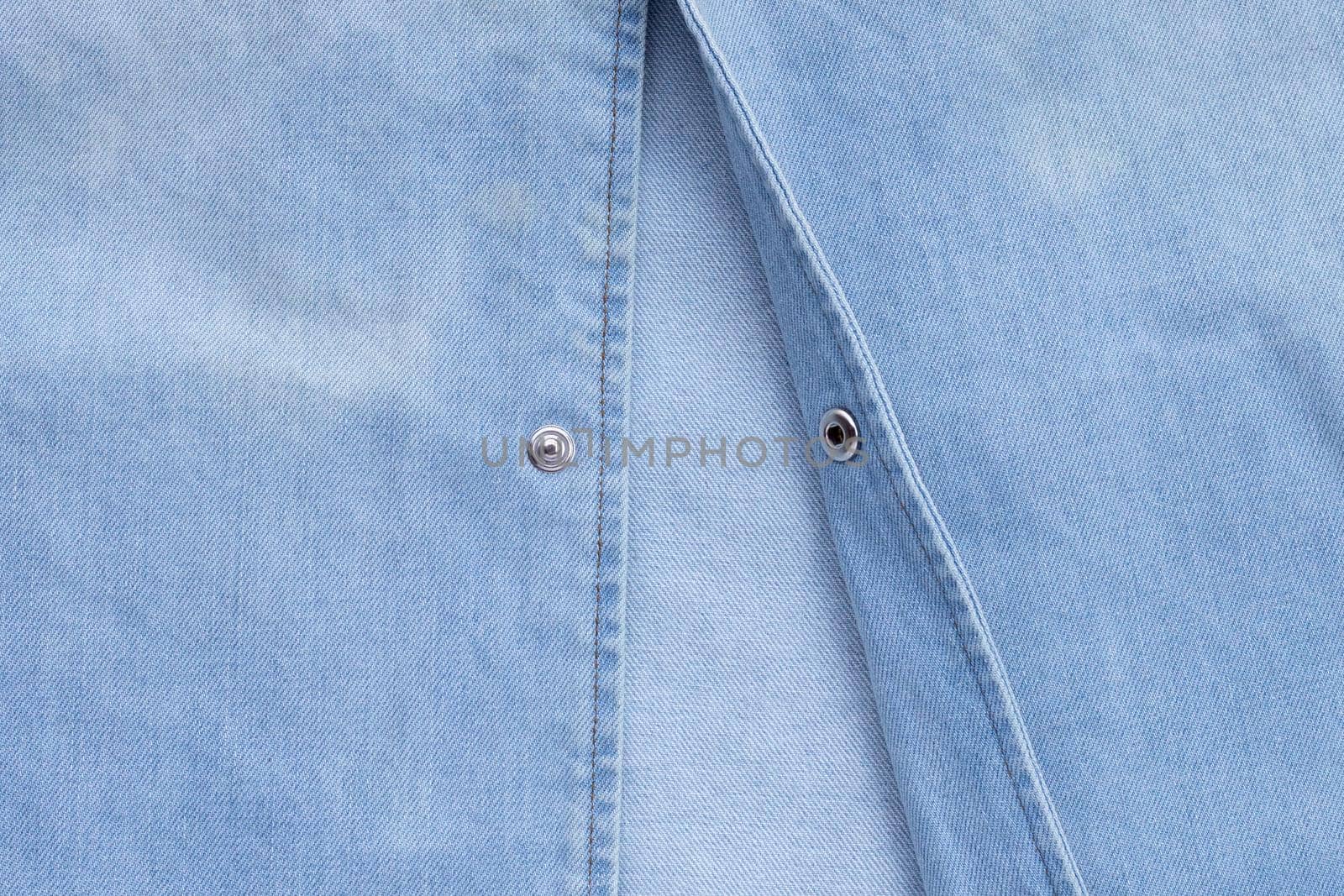 Close up jeans shirt texture. Copy space
