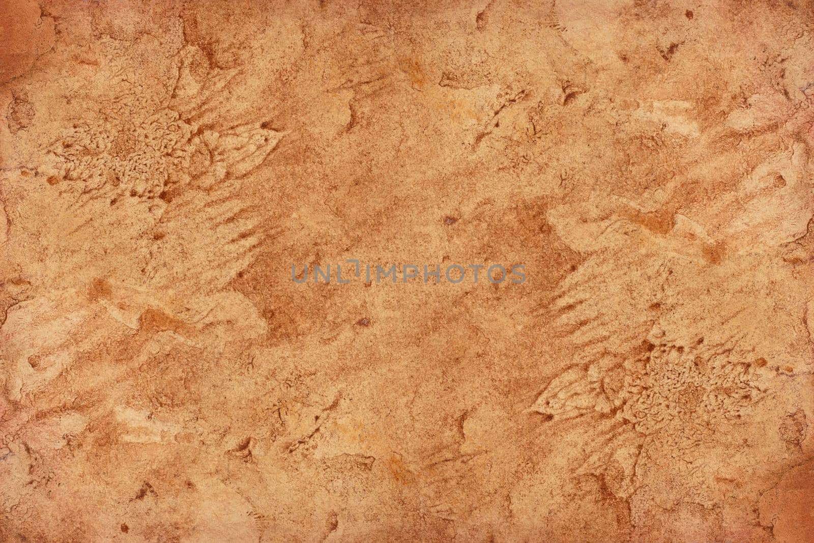 Old brown paper grunge background. Abstract liquid coffee color texture.