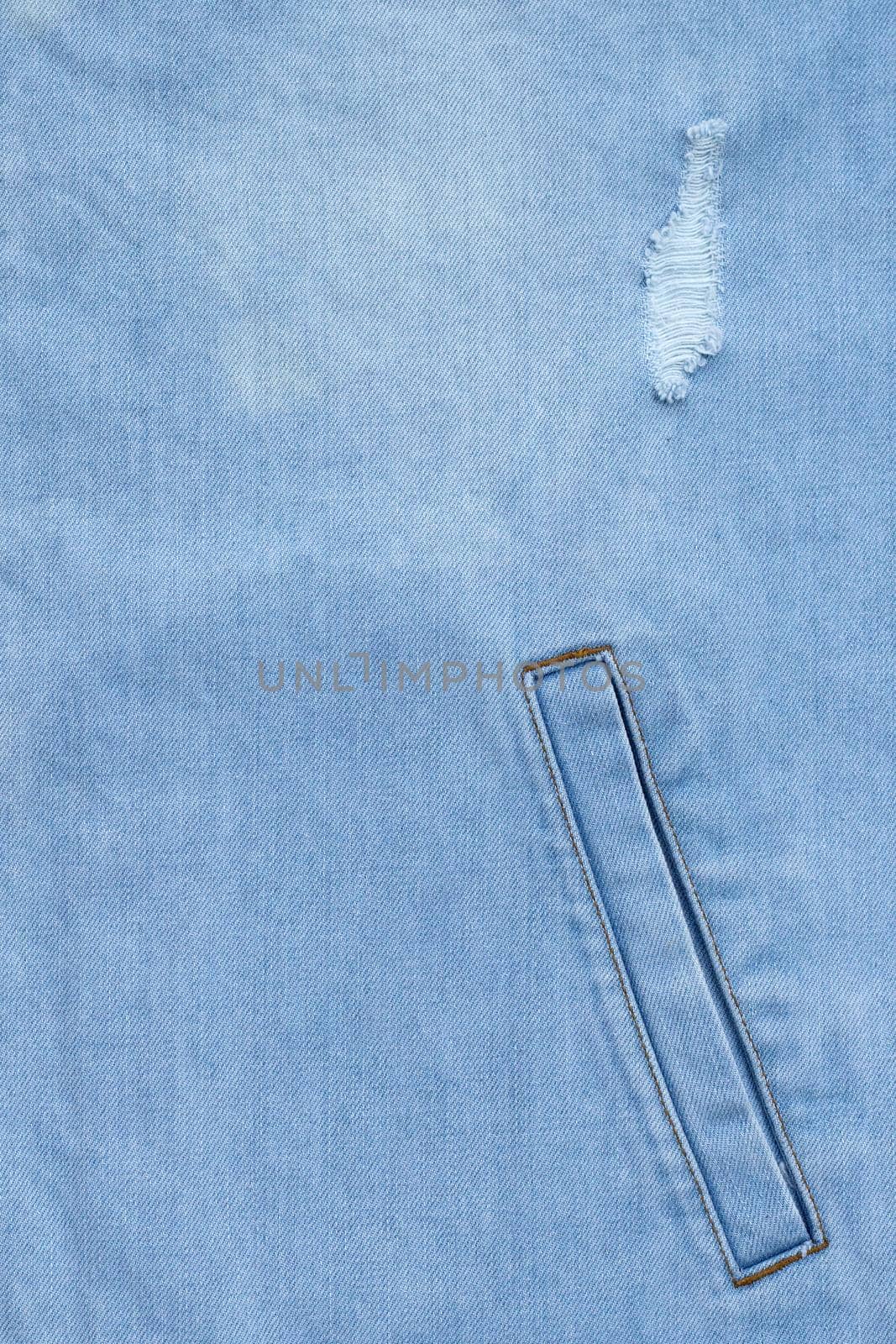 Close up jeans shirt texture. by Bowonpat