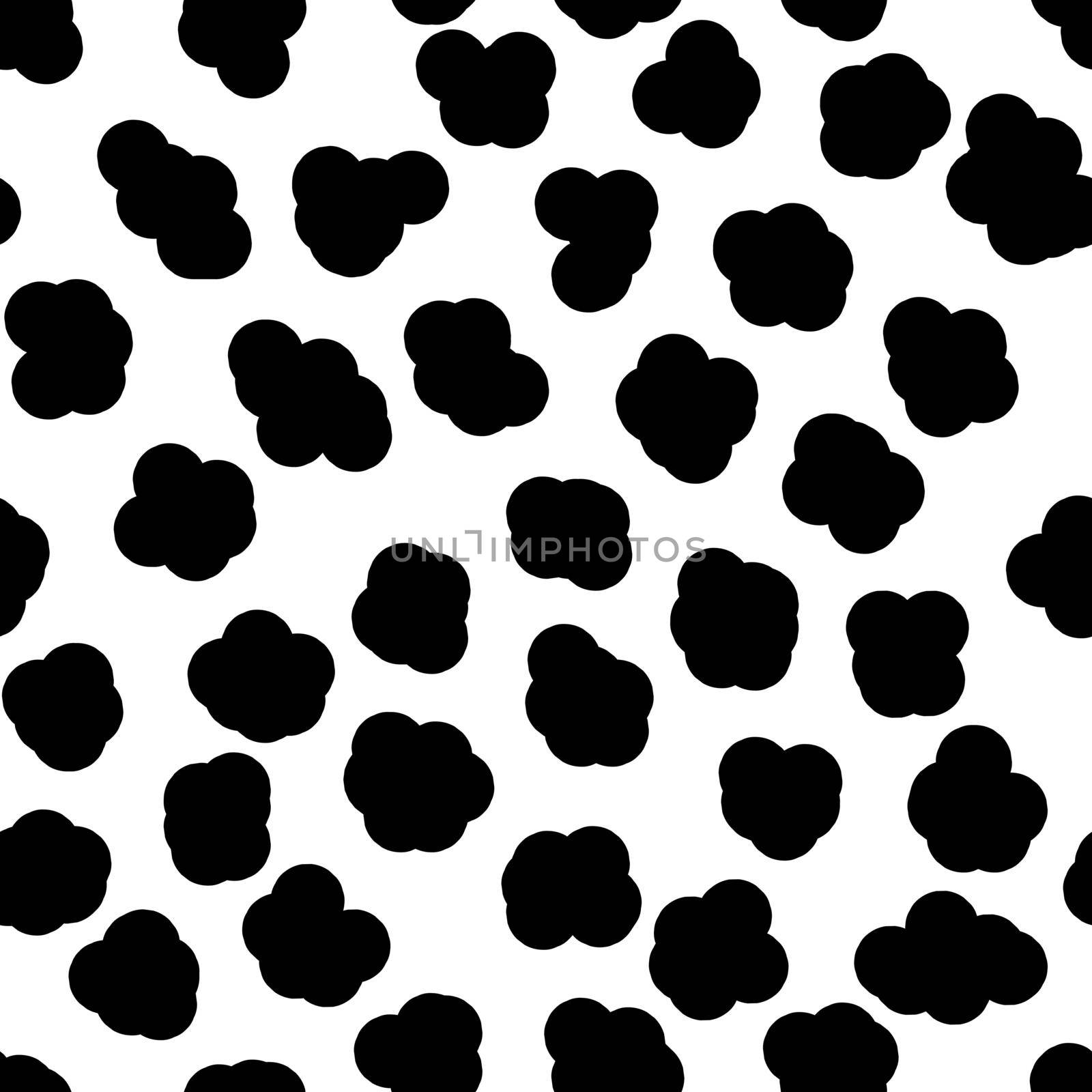 Abstract black and white background. Seamless pattern with animals print for wallpaper, web page, textures, card, postcard, faric, textile. Ornament of stylized skin. Decorative vector illustration.