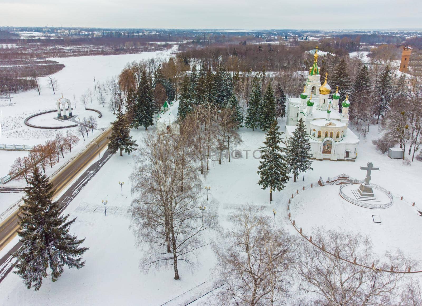 Poltava, Ukraine Sampson Memorial Church, located on the territory Historical and Cultural Reserve The Field of the Great Poltava by aprilphoto