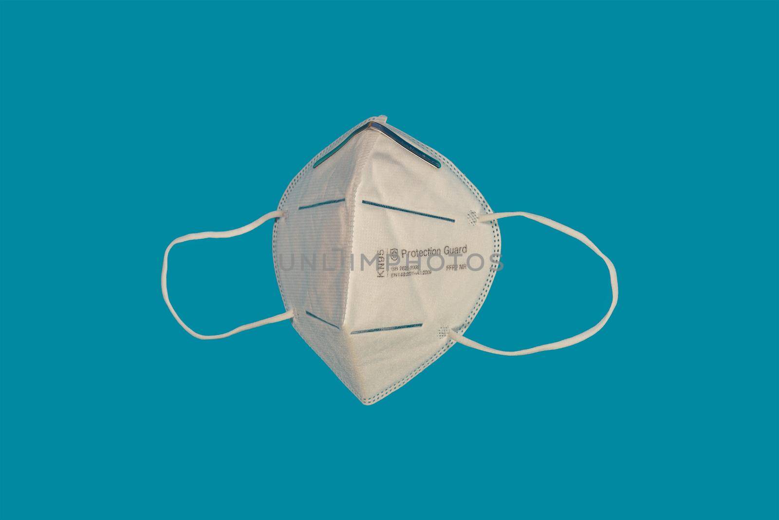Coronavirus face enhanced protection used for 95 % particle filtration efficiency.