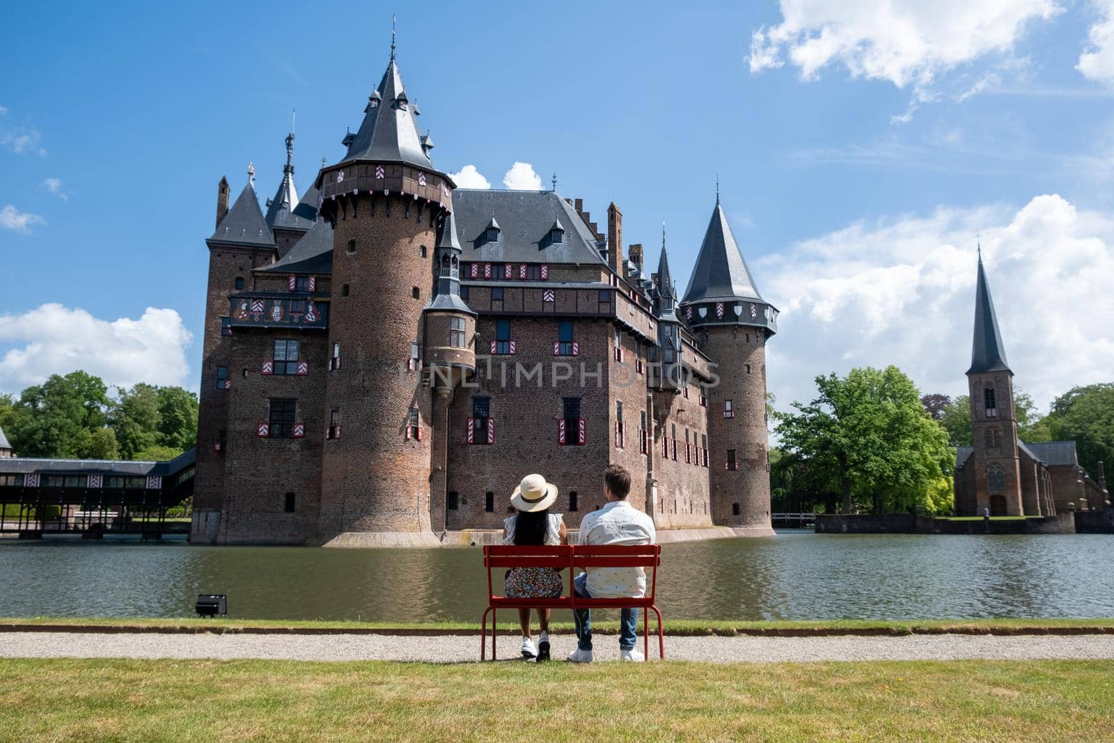 Castle de Haar Utrecht, view of De Haar Castle in Dutch Kasteel de Haar is located in Utrecht Netherlands the current buildings all built upon the original castle, date from 1892 by fokkebok