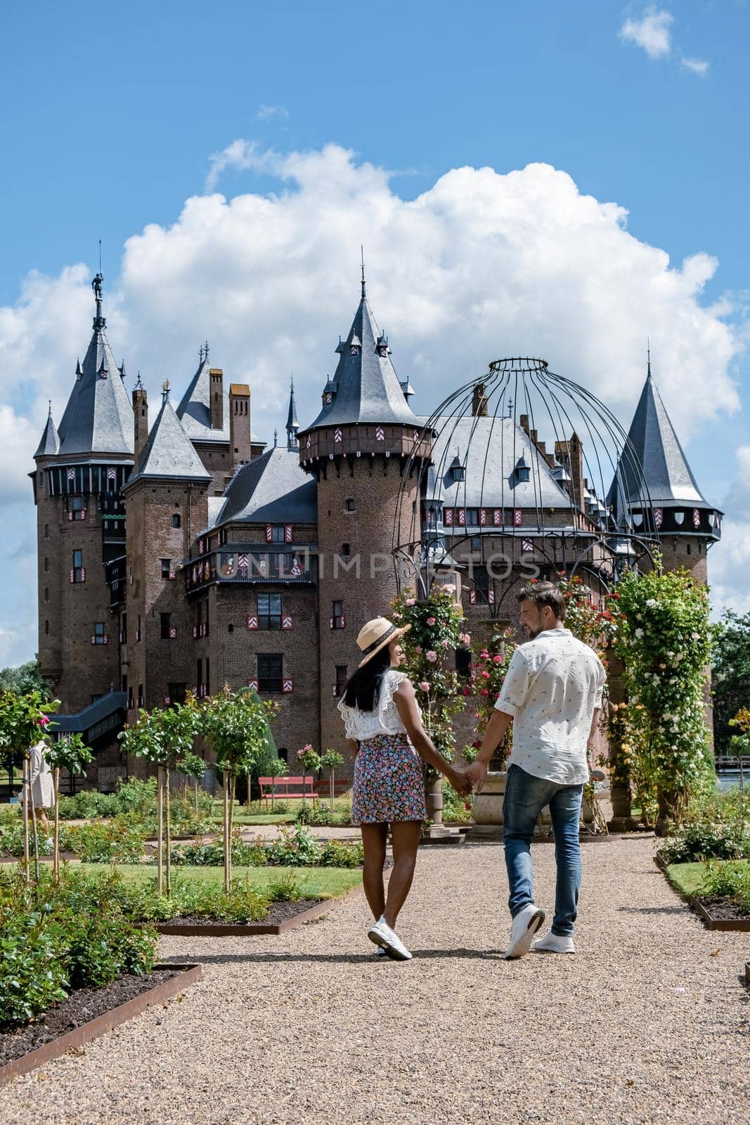 Castle de Haar Utrecht, view of De Haar Castle in Dutch Kasteel de Haar is located in Utrecht Netherlands the current buildings all built upon the original castle, date from 1892 by fokkebok