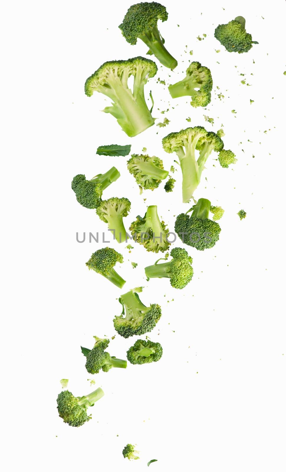 Fresh broccoli cabbage isolated on white background by aprilphoto