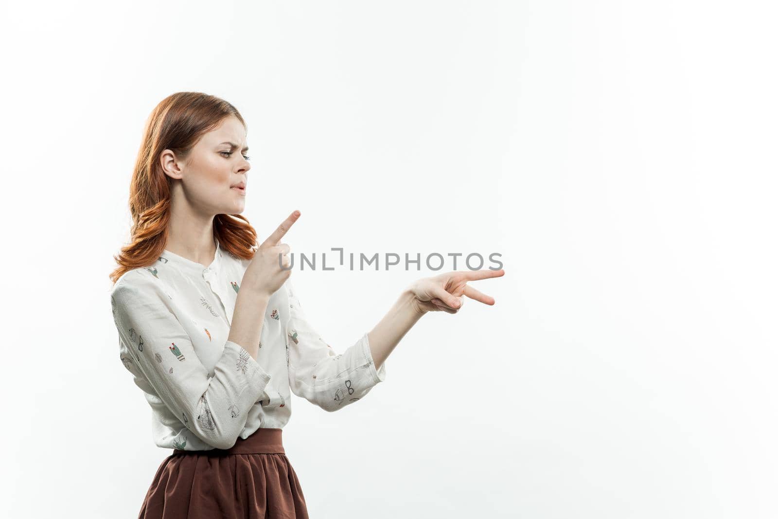 pretty woman gesturing with hands elegant style fun by SHOTPRIME