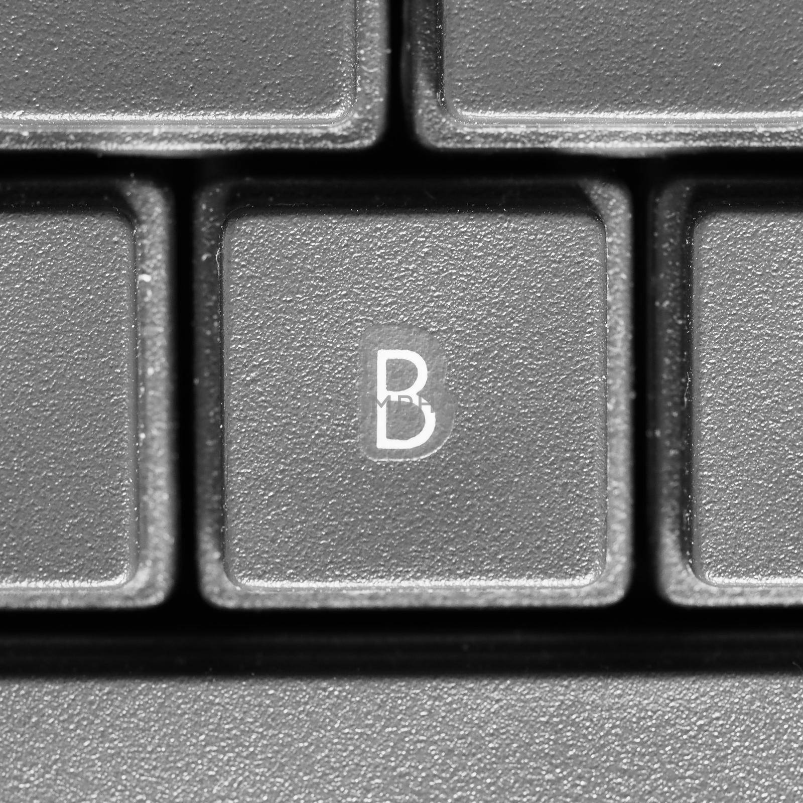 Letter B on computer keyboard by claudiodivizia