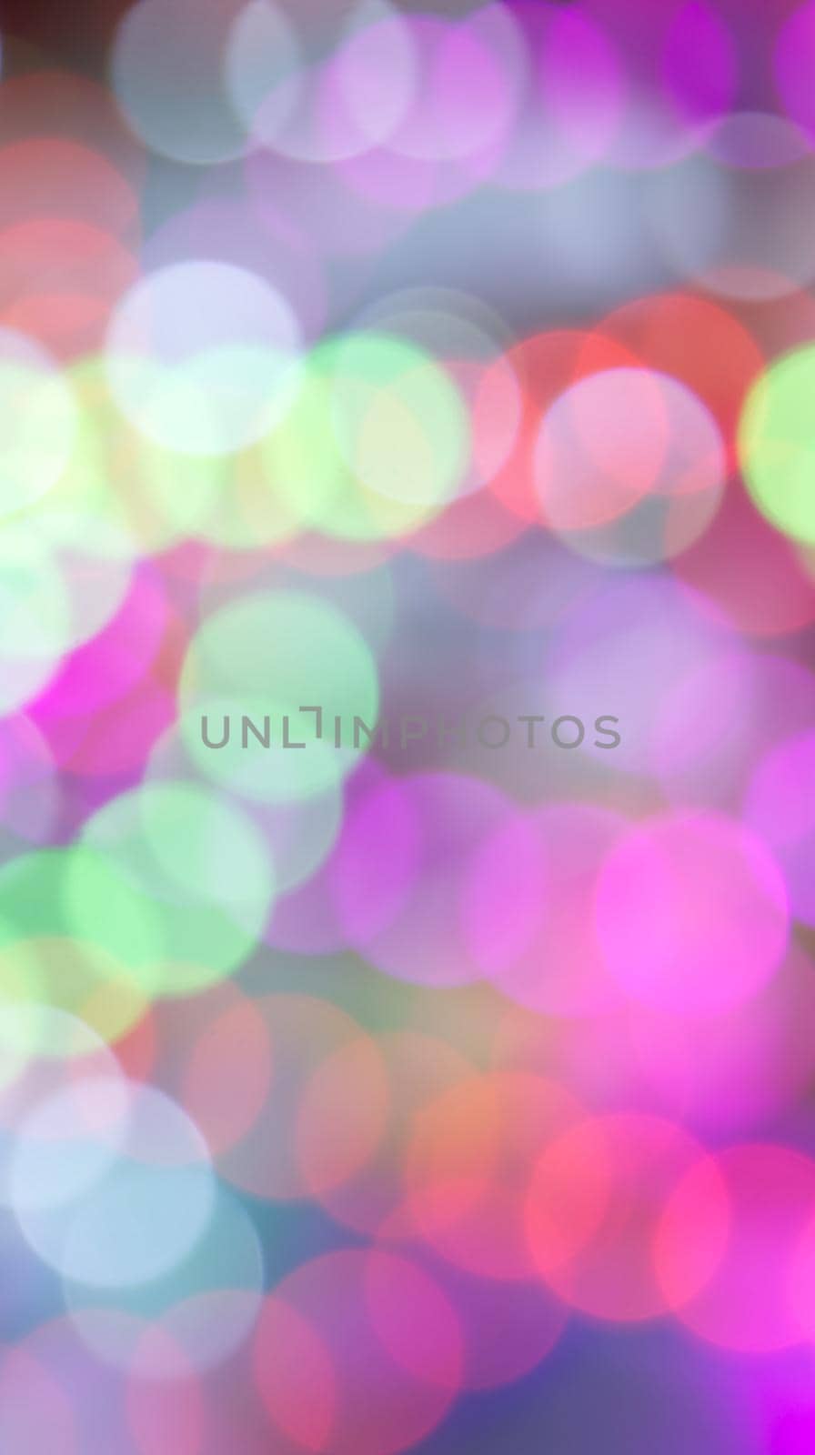 Vertical bokeh lights multicolored abstract fun.