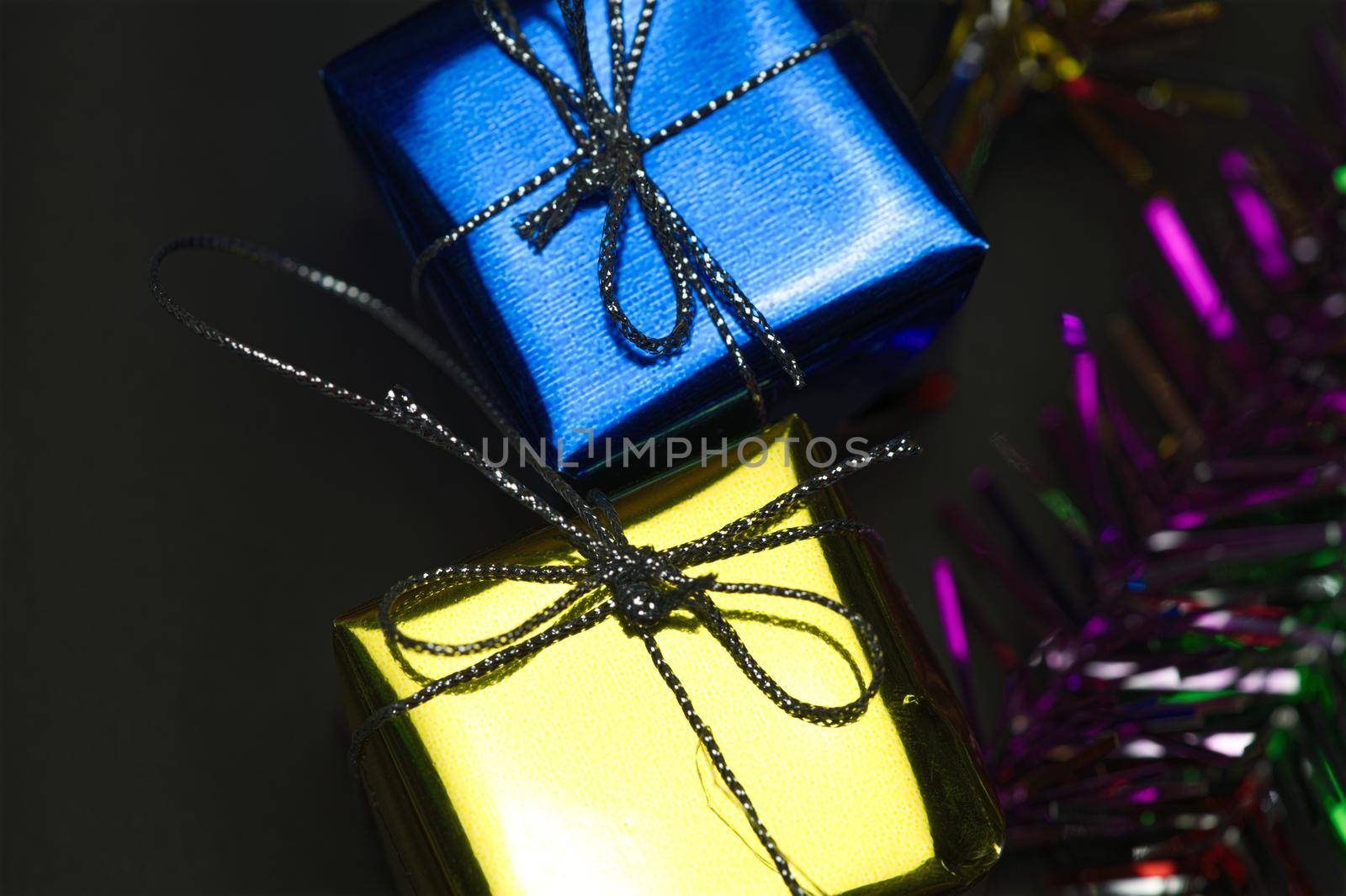 Abstract luxury gift box concept festive celebration.