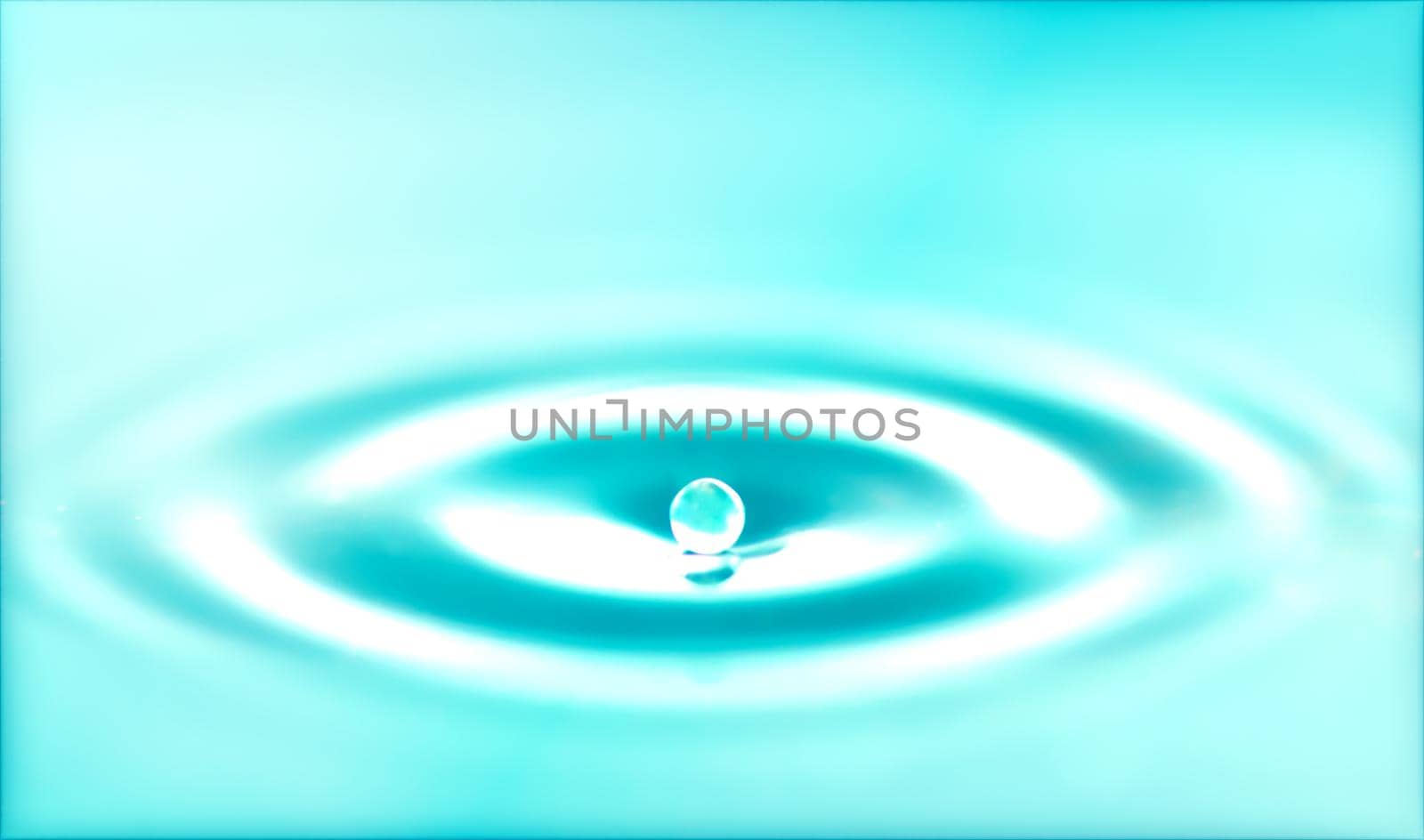 Abstract Water Drop Sphere Background Image Blue Tone Select Focus Water Drop