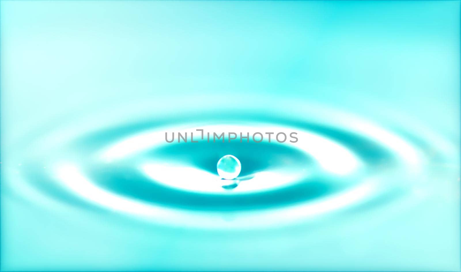 Abstract Water Drop Sphere Background Image Blue Tone Select Focus Water Drop