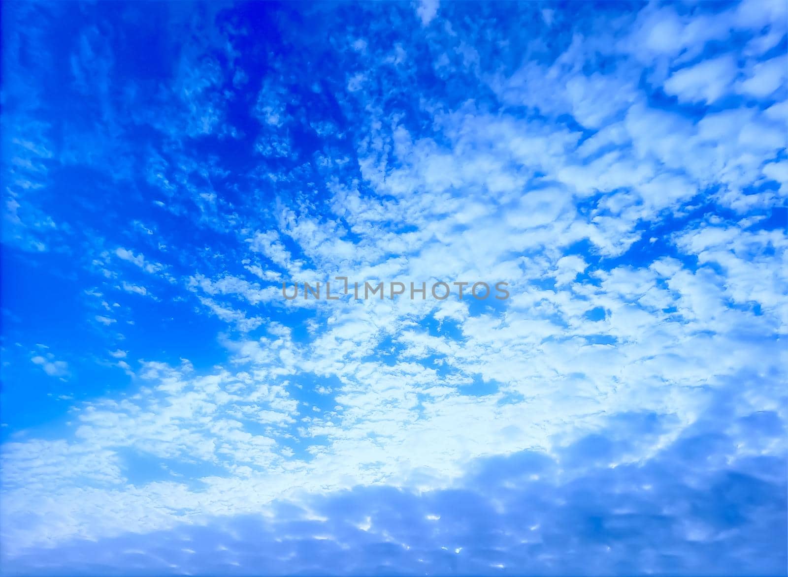 Cloudy sky background Intensively Selective focus.