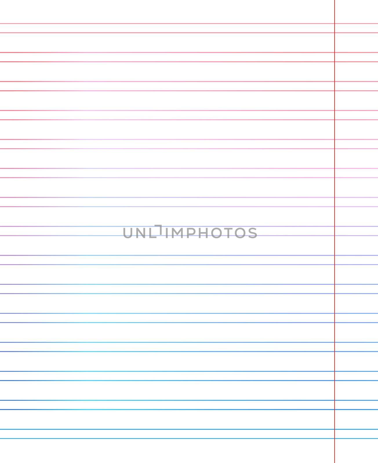 Grid paper. Abstract striped background with color horizontal lines. Geometric pattern for school, wallpaper, textures, notebook. Lined paper blank isolated on transparent background