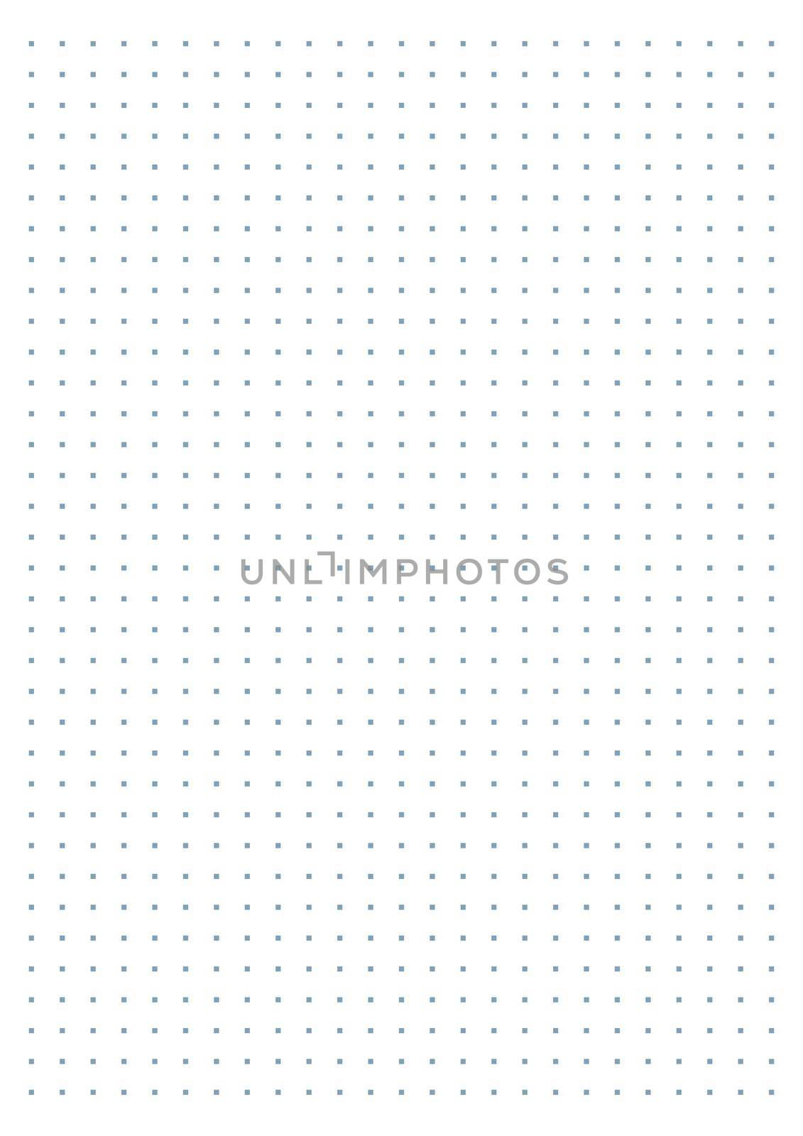 Grid paper. Dotted grid on white background. Abstract dotted transparent illustration with dots. White geometric pattern for school, copybooks, notebooks, diary, notes, banners, print, books