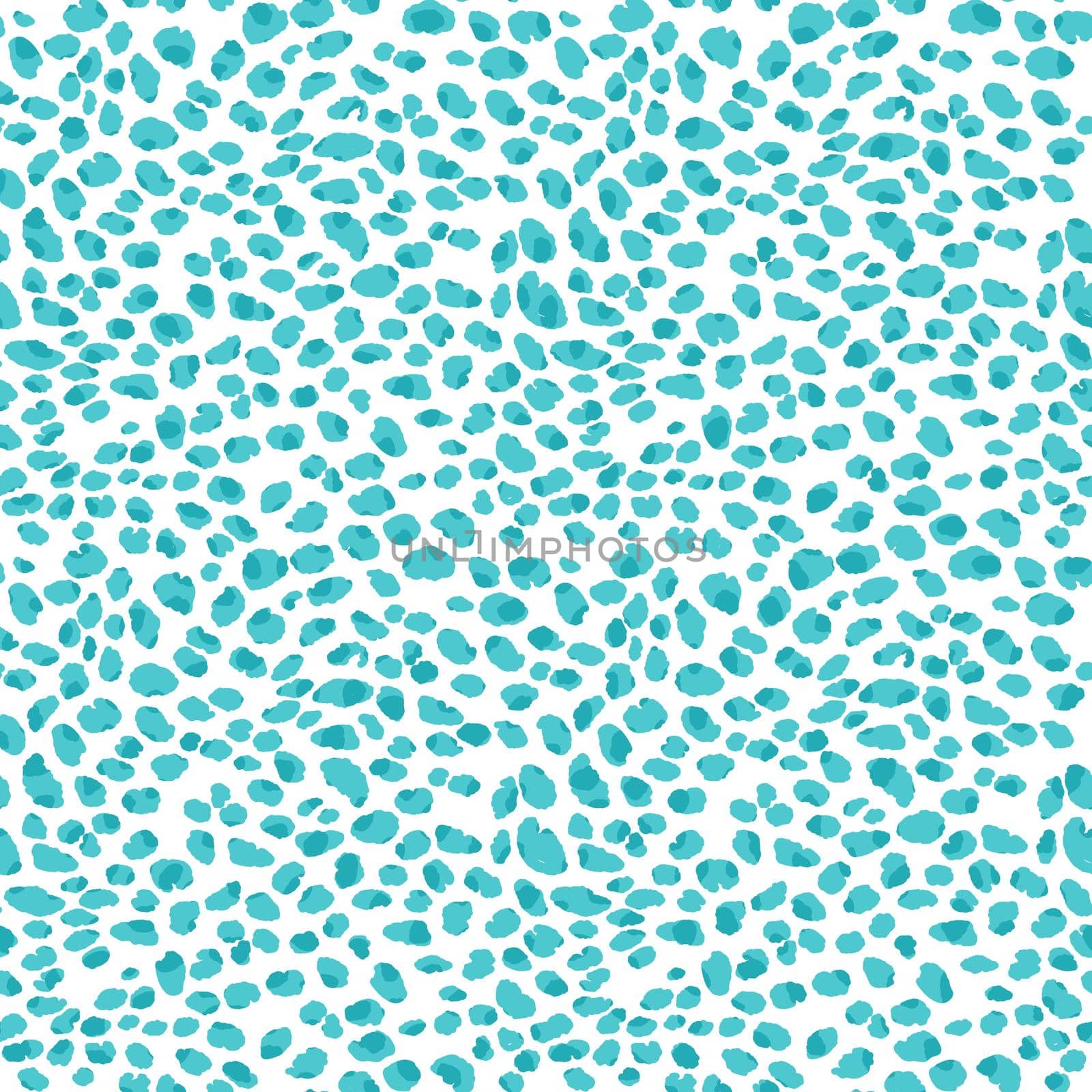 Abstract modern leopard seamless pattern. Animals trendy background. Blue and black decorative vector stock illustration for print, card, postcard, fabric, textile. Modern ornament of stylized skin. by allaku