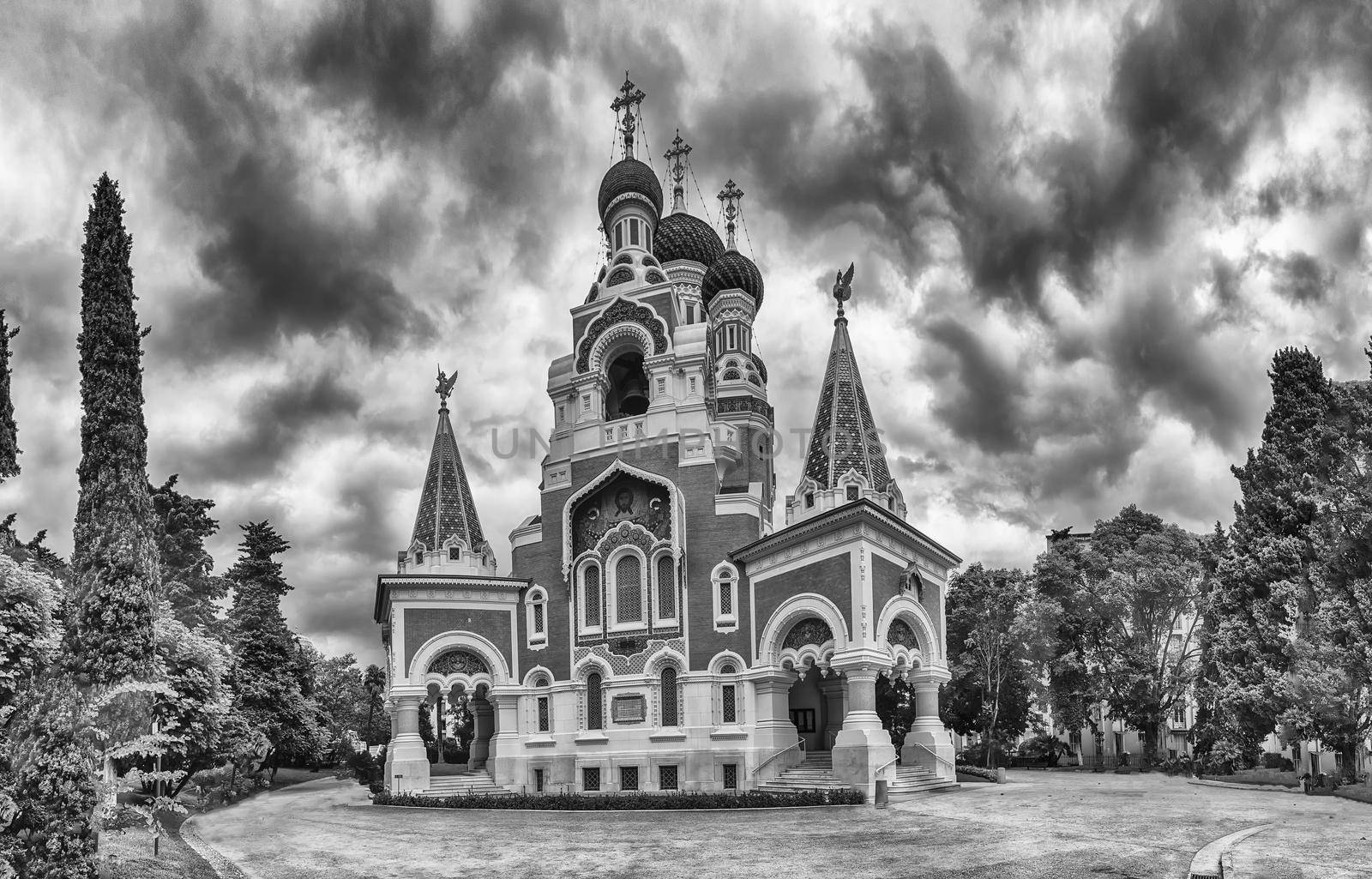 The iconic St Nicholas Orthodox Cathedral, Nice, Cote d'Azur, France by marcorubino