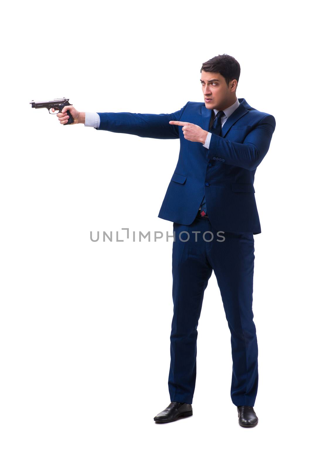 Businessman isolated on white background