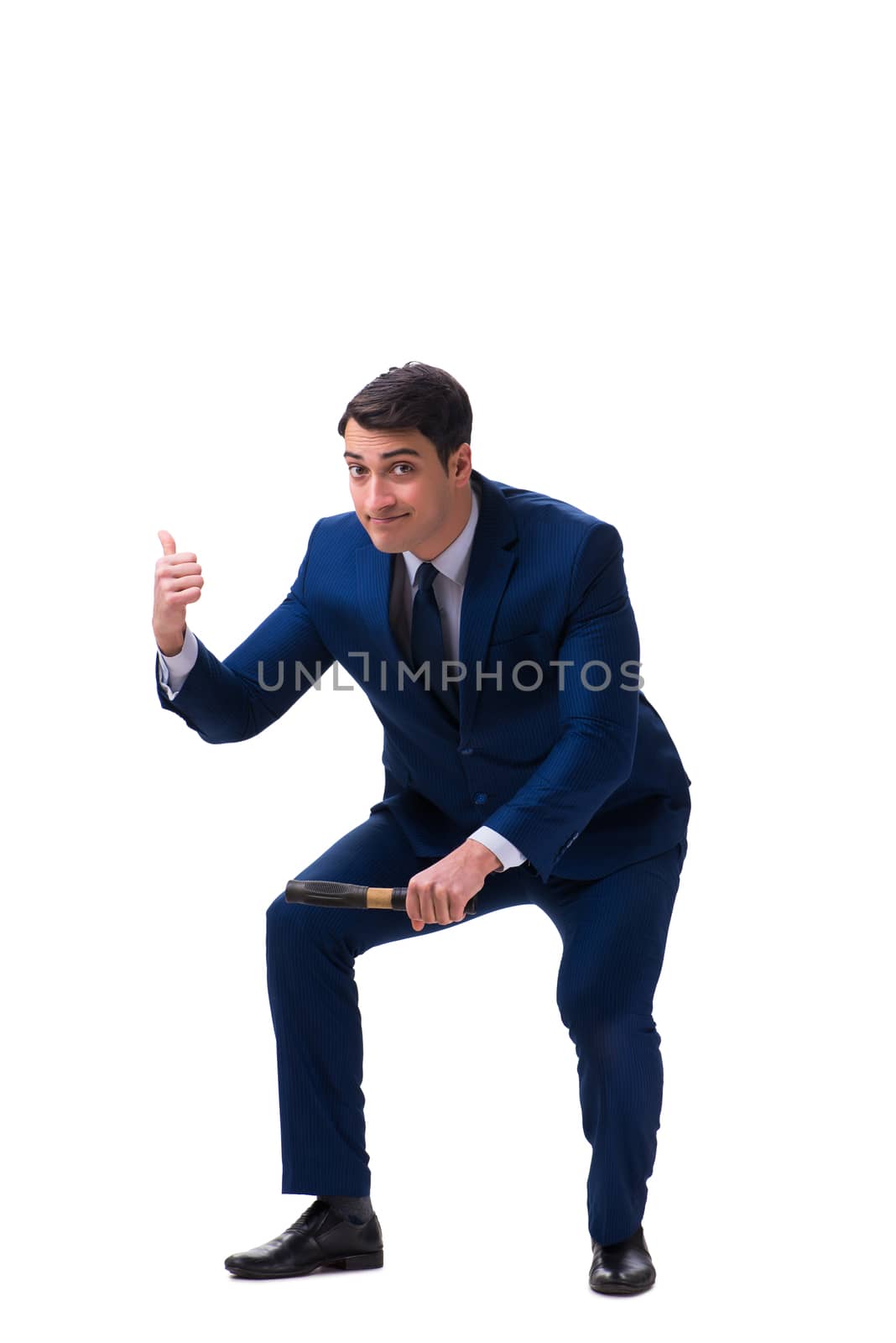 Businessman isolated on white background