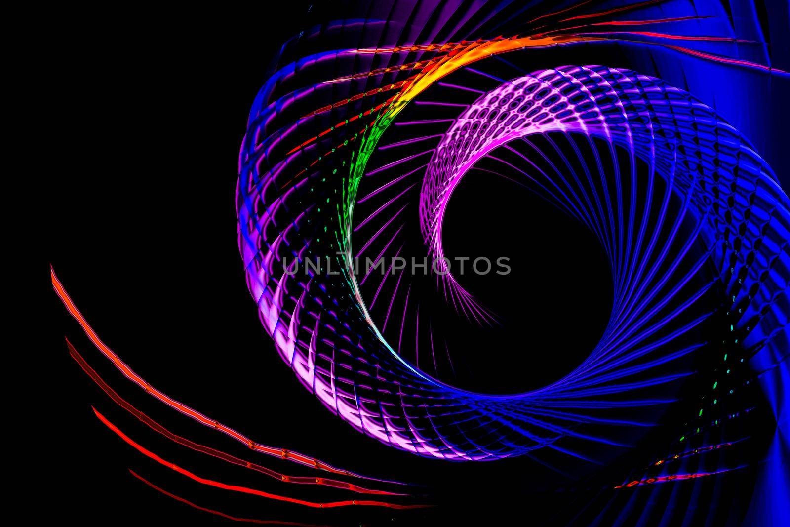 Colorful  spiral lines background pattern