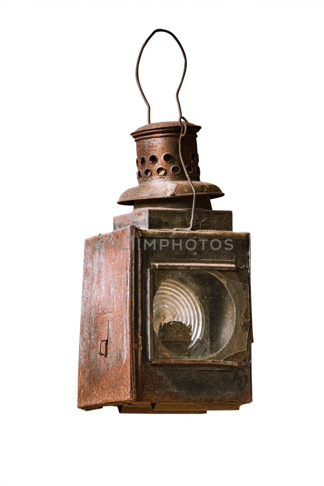 Railroad brakeman signal lantern, fueled by kerosene