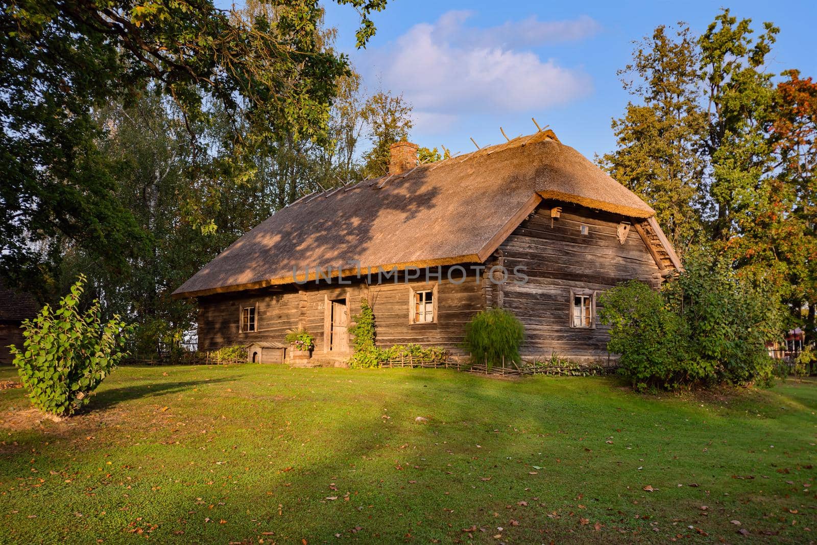 Old wooden house in the rural area, 