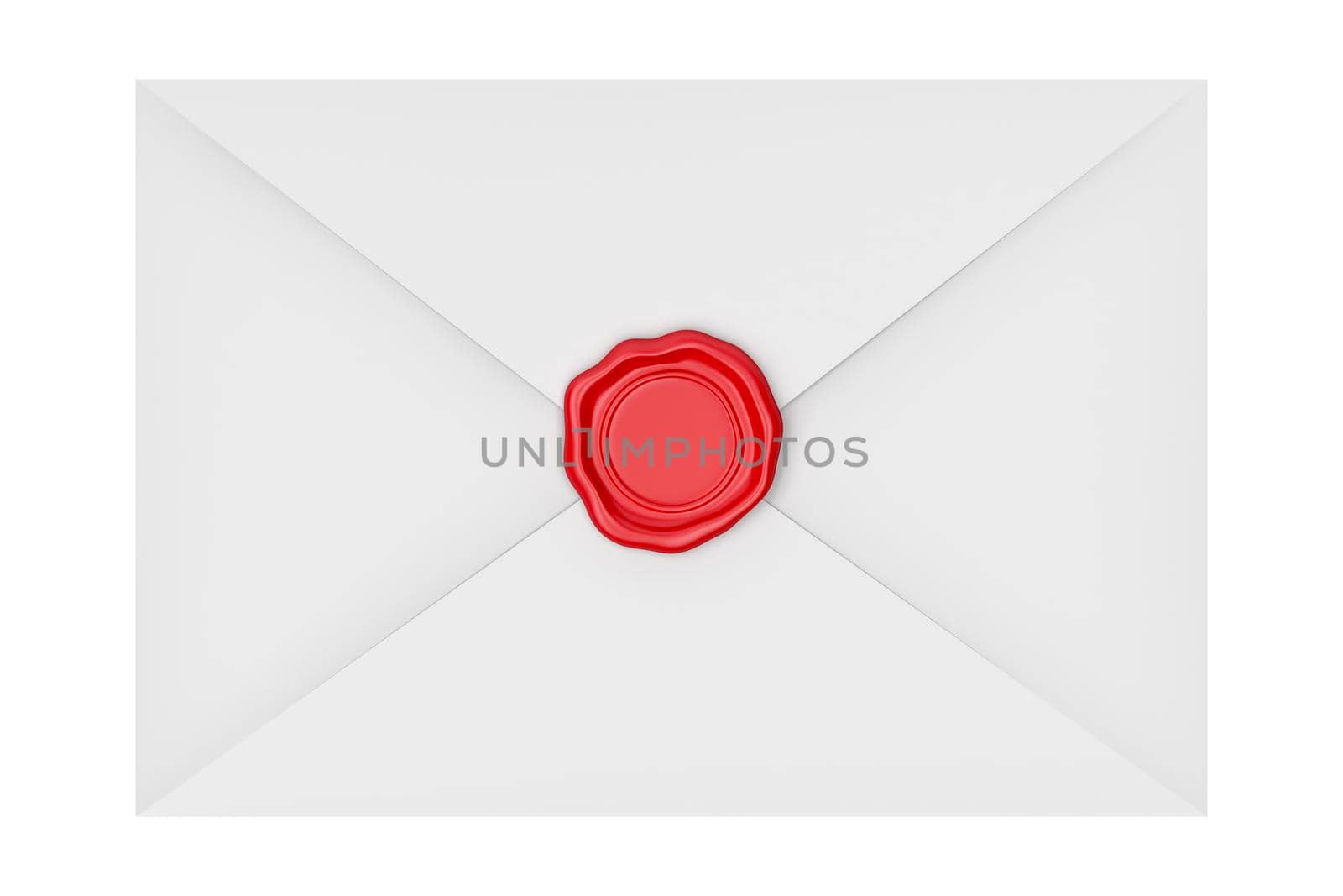 Envelope sealed with red wax by magraphics