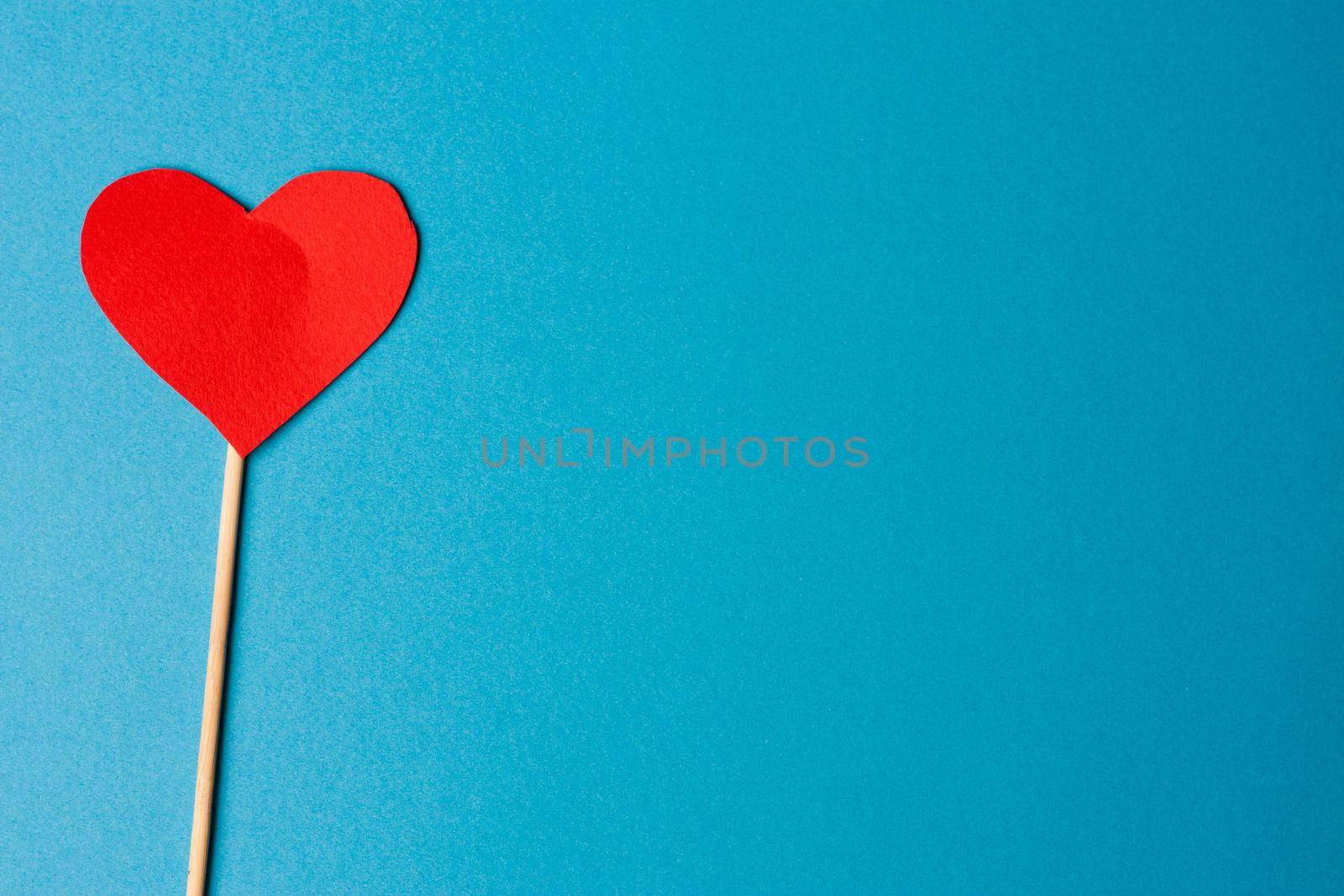 heart on a stick gift valentine decoration holiday romance. High quality photo