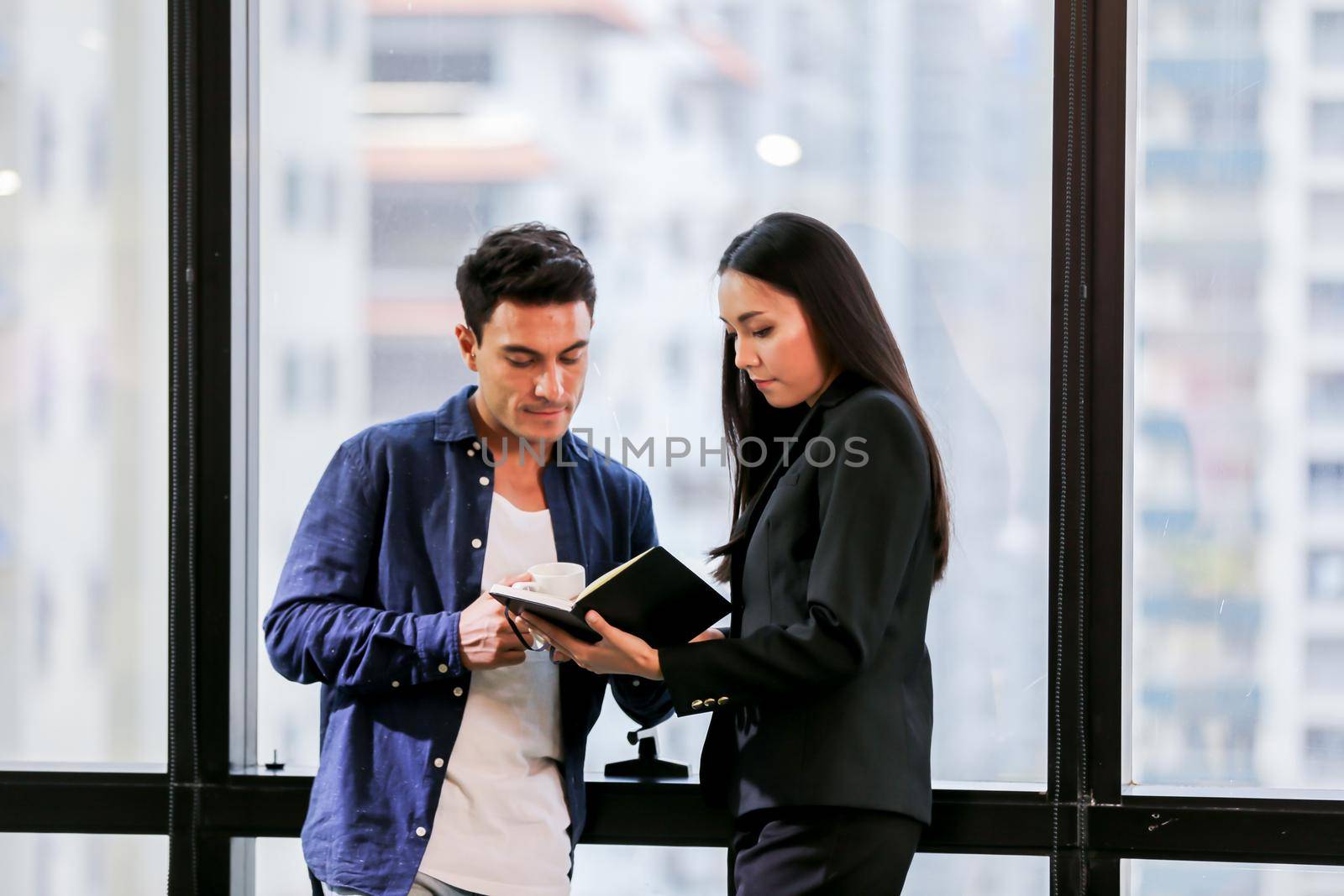 Business coworkers working together at office