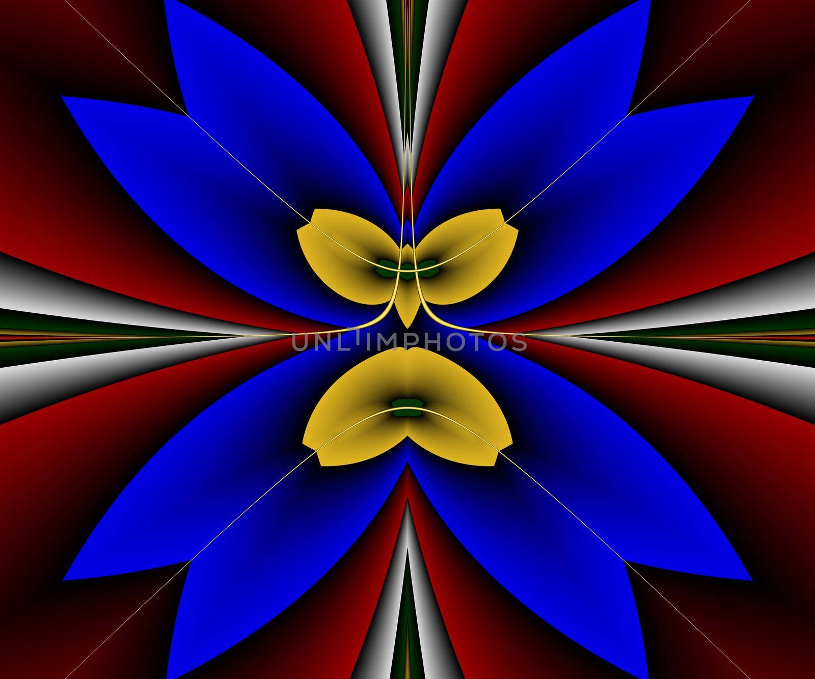 Computer generated abstract colorful fractal artwork for creative design, art, home decoration and entertainment