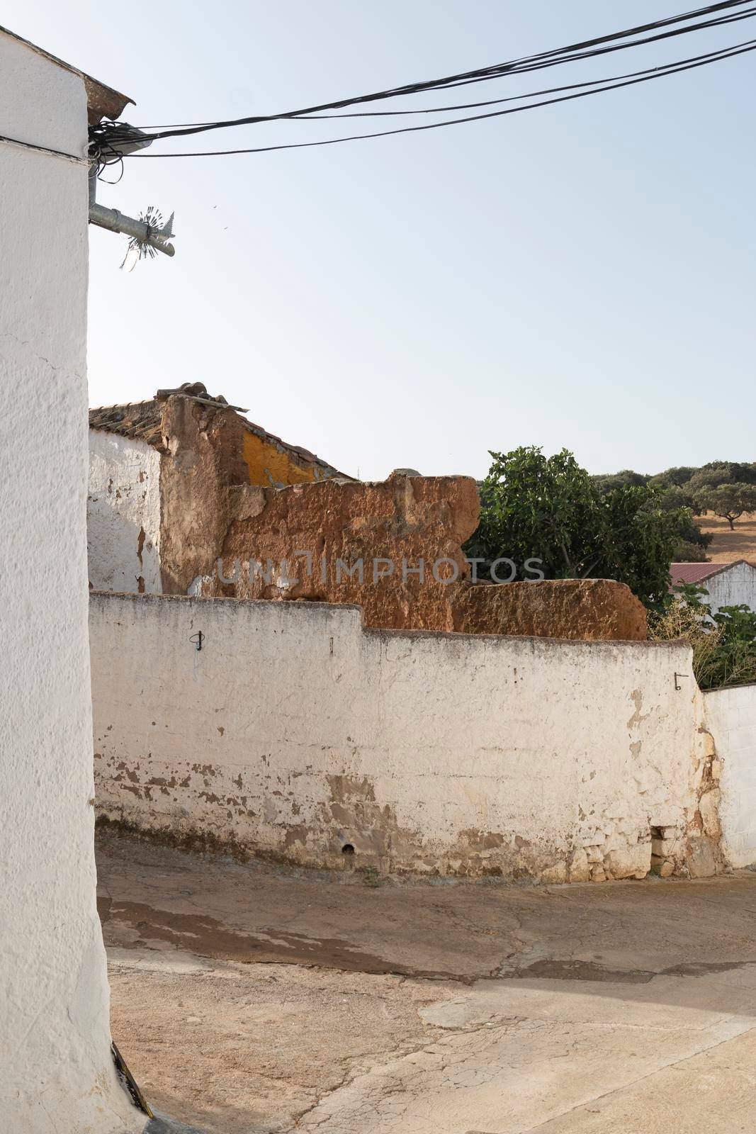 ruined house in an Andalusian village in southern Spain