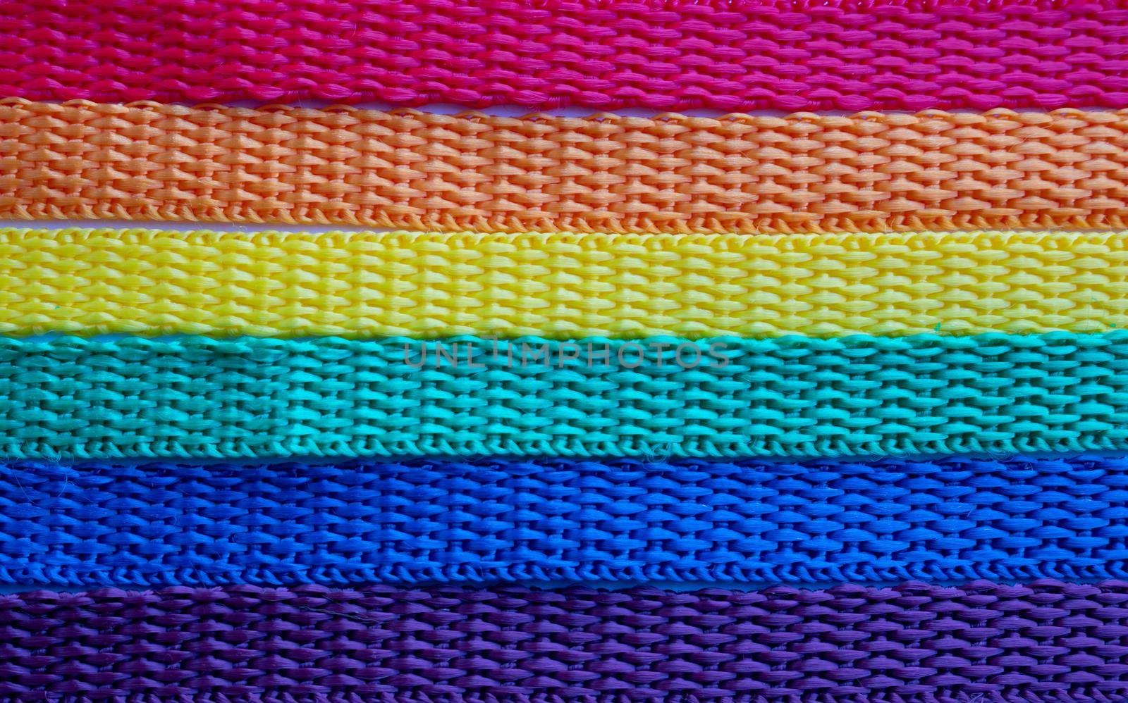 LGBT rainbow ribbon on a white background.Rainbow background.