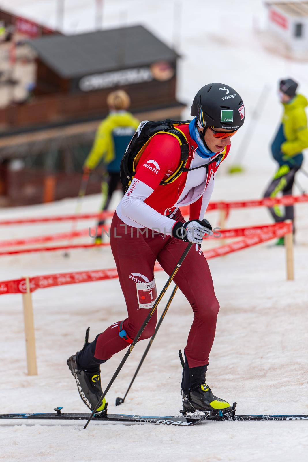 Arinsal, Andorra : 2021 March 2 : LIETHA Arno SUI in the ISMF WC Championships Comapedrosa Andorra 2021- Sprint Senior.