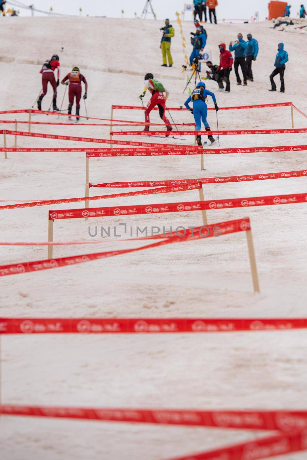 Arinsal, Andorra : 2021 March 2 : Skiiers in the ISMF WC Championships Comapedrosa Andorra 2021 U18