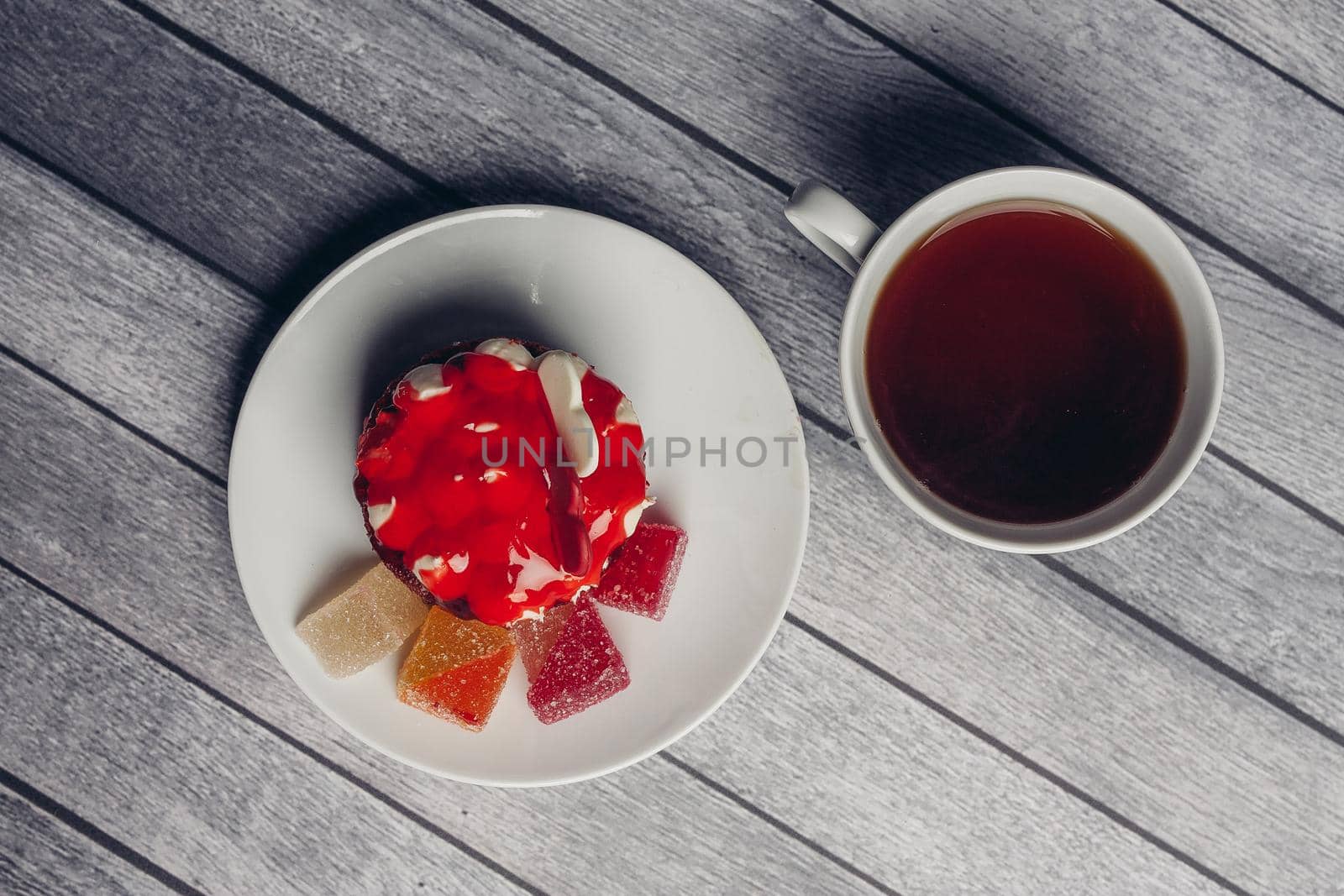 cake red Velvet candy for tea sweets dessert chocolate. High quality photo