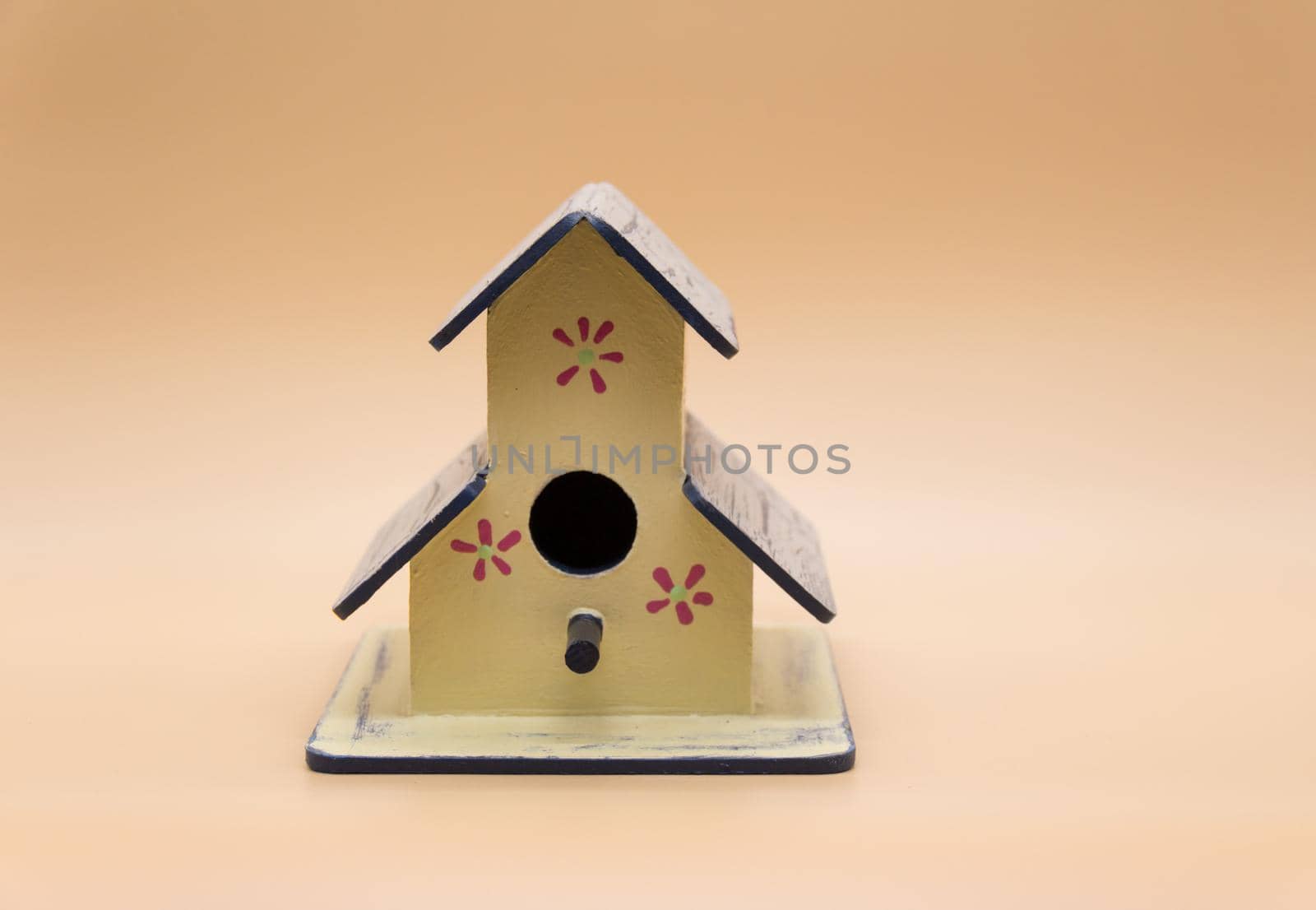 houses for birds made of wood and hand painted