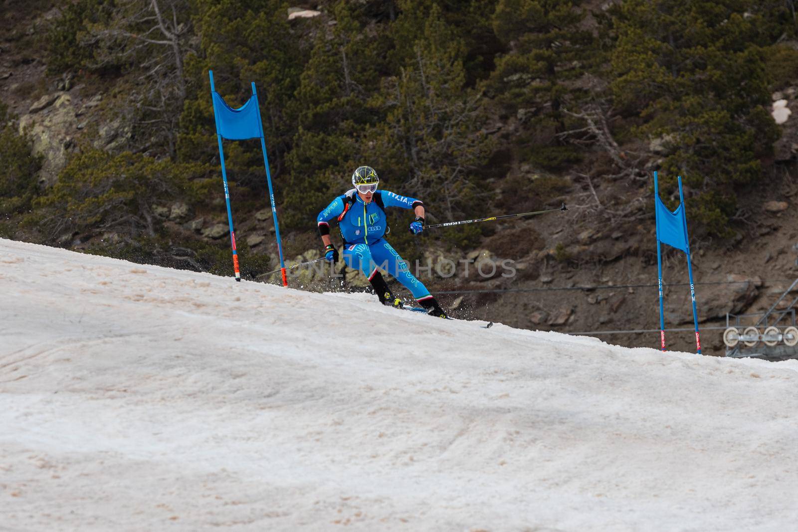 Arinsal, Andorra : 2021 March 2 : CANCLINI Nicolo Ernesto ITA in the ISMF WC Championships Comapedrosa Andorra 2021- RelayRace Men.