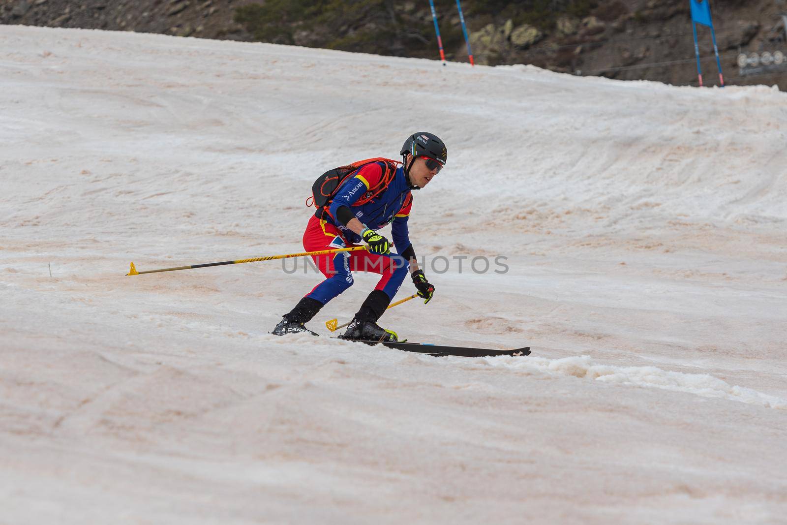Arinsal, Andorra : 2021 March 2 : CASABELLA SIN Sergi AND in the ISMF WC Championships Comapedrosa Andorra 2021- RelayRace Men.